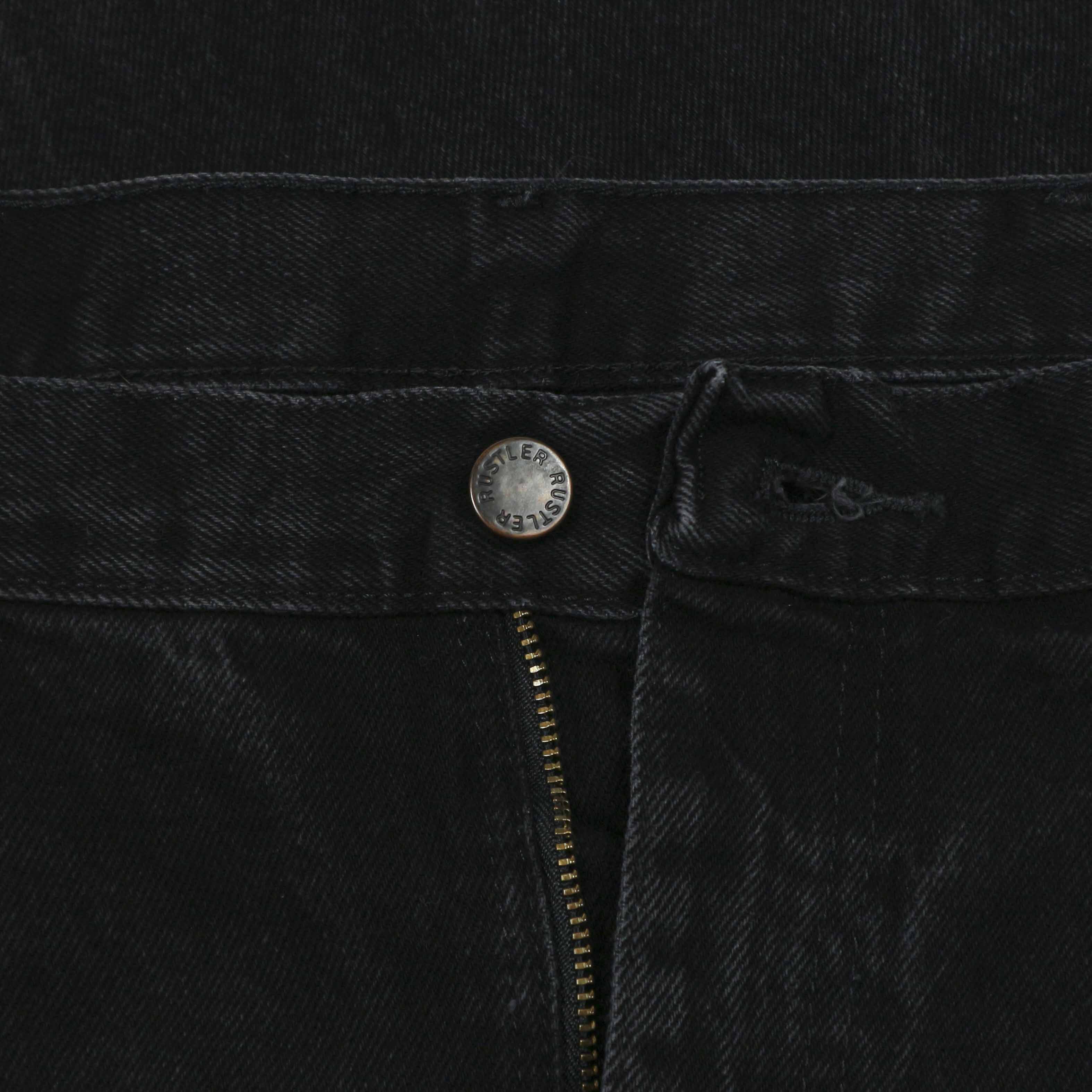 00s Rustler Black Denim Worker Jeans Size 38