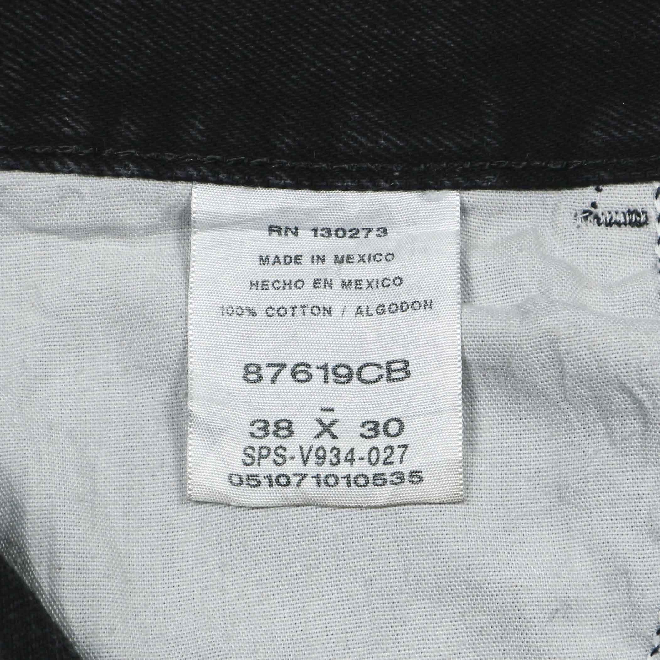 00s Rustler Black Denim Worker Jeans Size 38