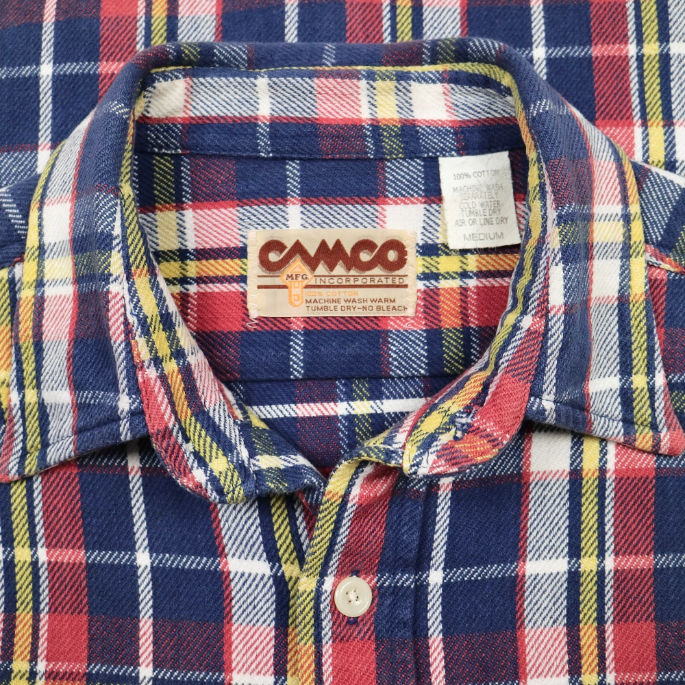 Camco Mfg Heavy Flannel Work Shirt Size M