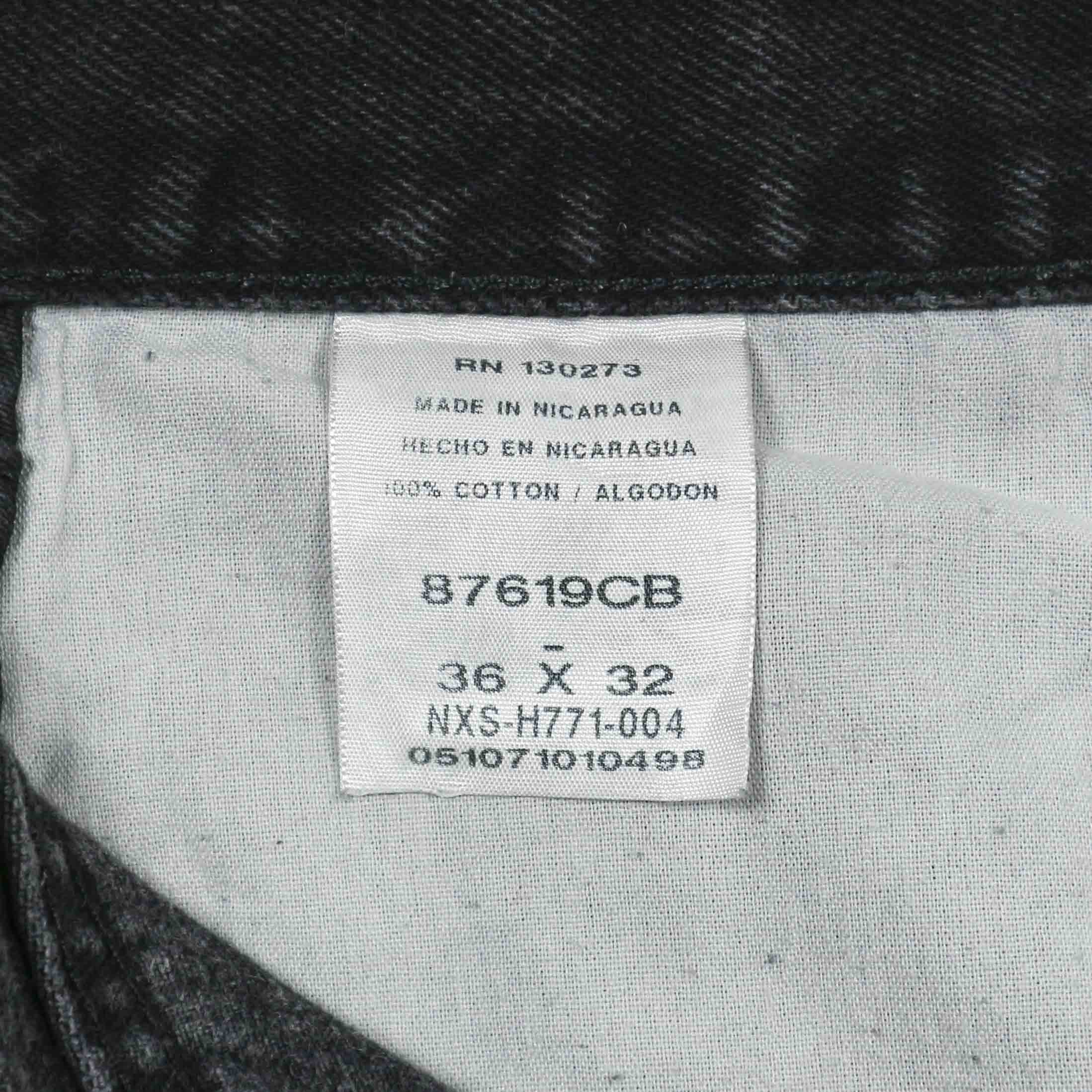 00s Rustler Black Denim Worker Jeans Size 35