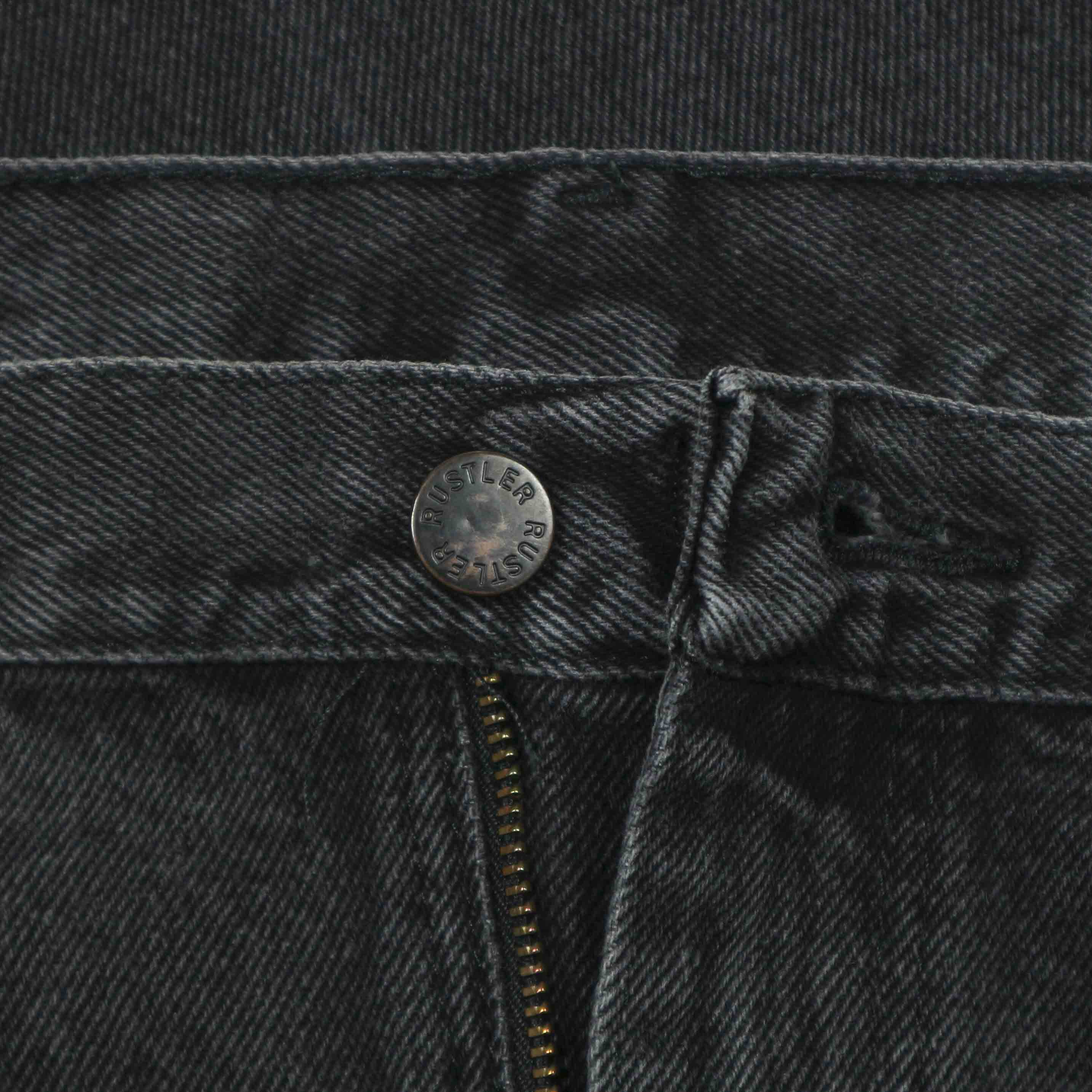 00s Rustler Black Denim Worker Jeans Size 38