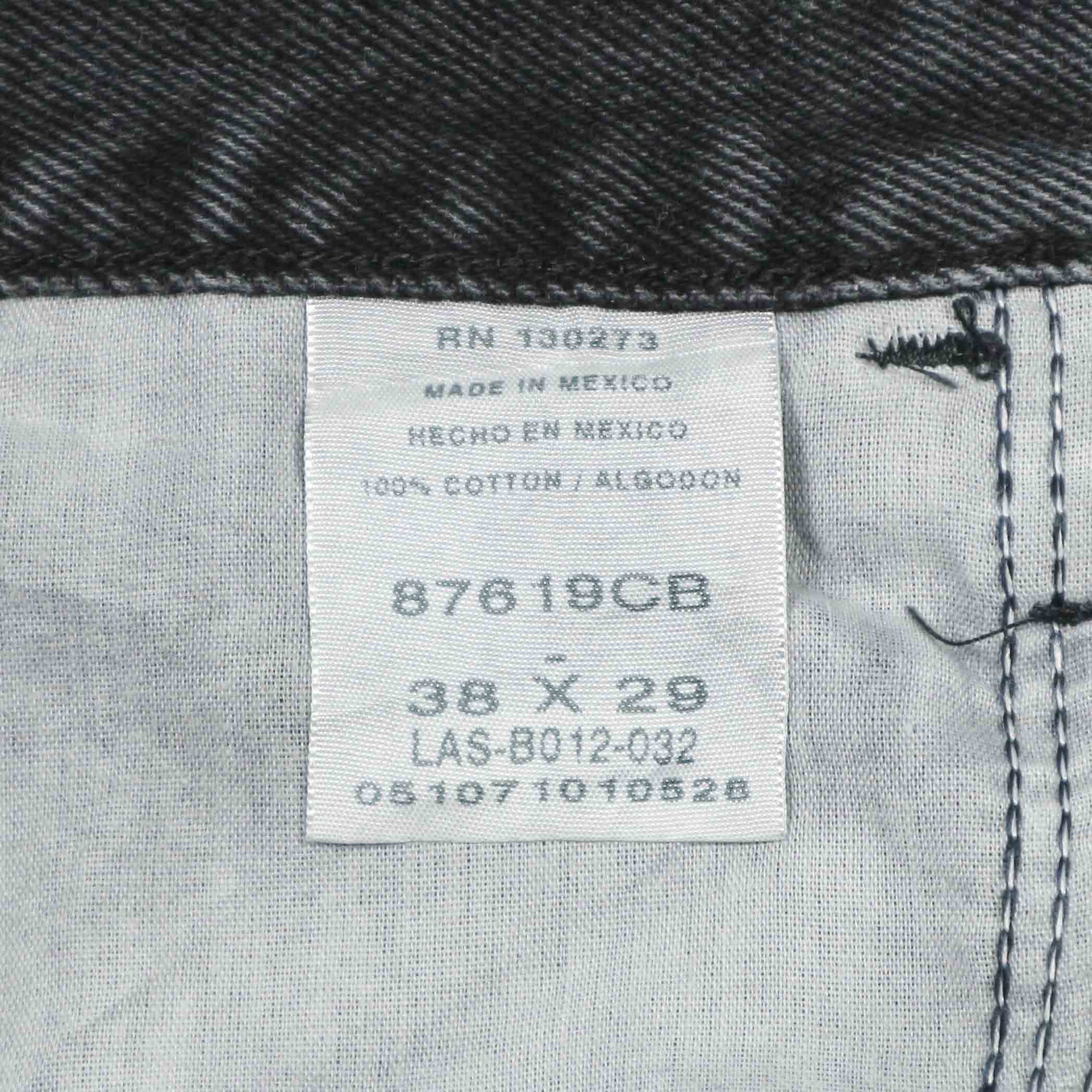 00s Rustler Black Denim Worker Jeans Size 38