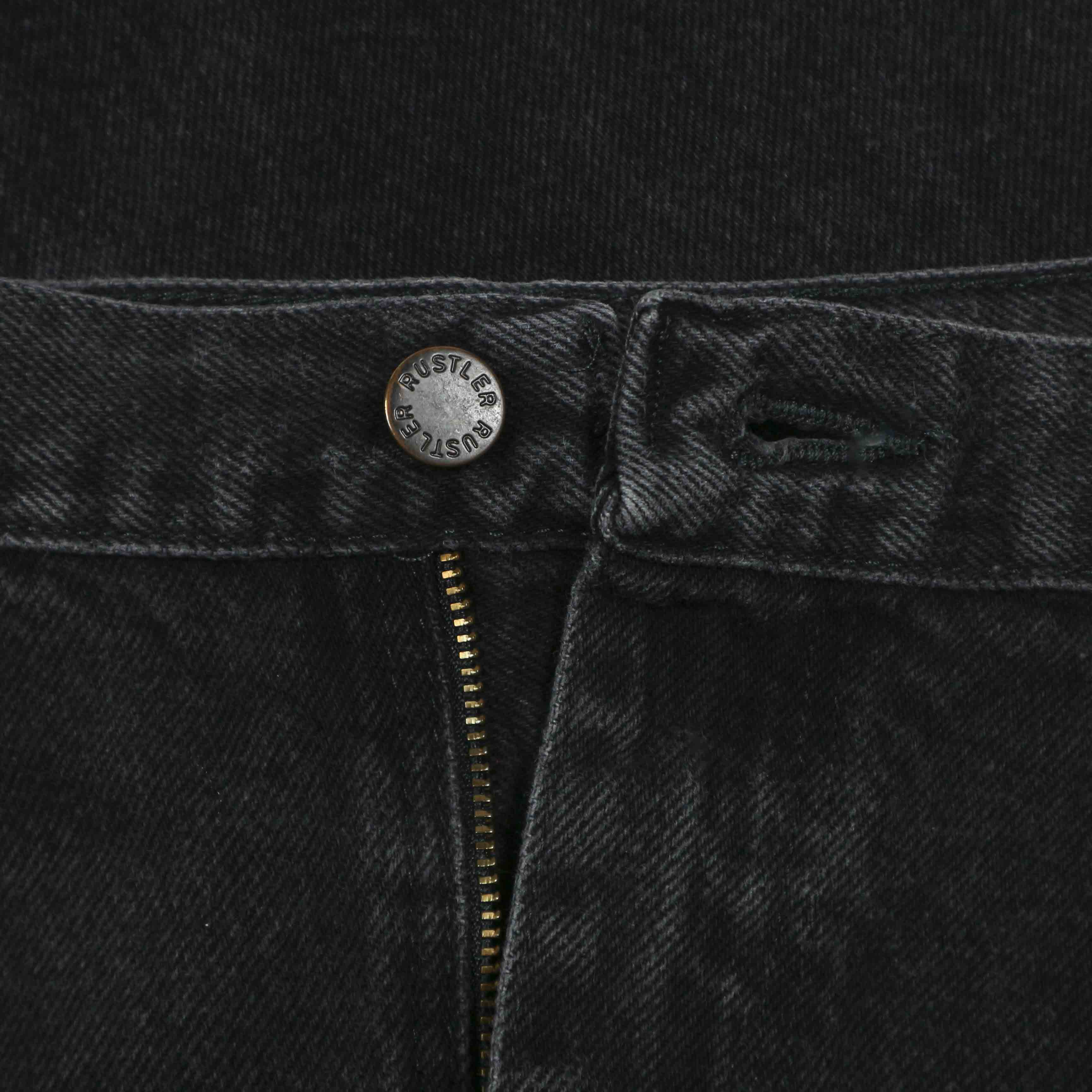 00s Rustler Black Denim Worker Jeans Size 38