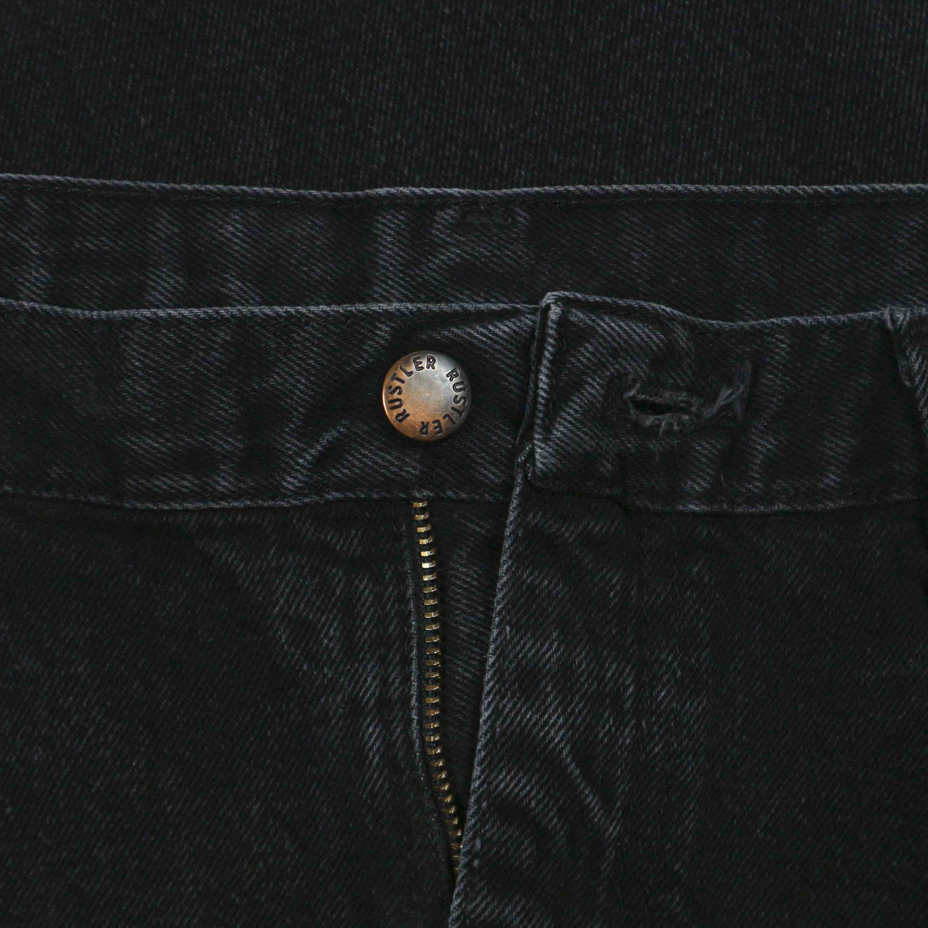 00s Rustler Black Denim Worker Jeans Size 35