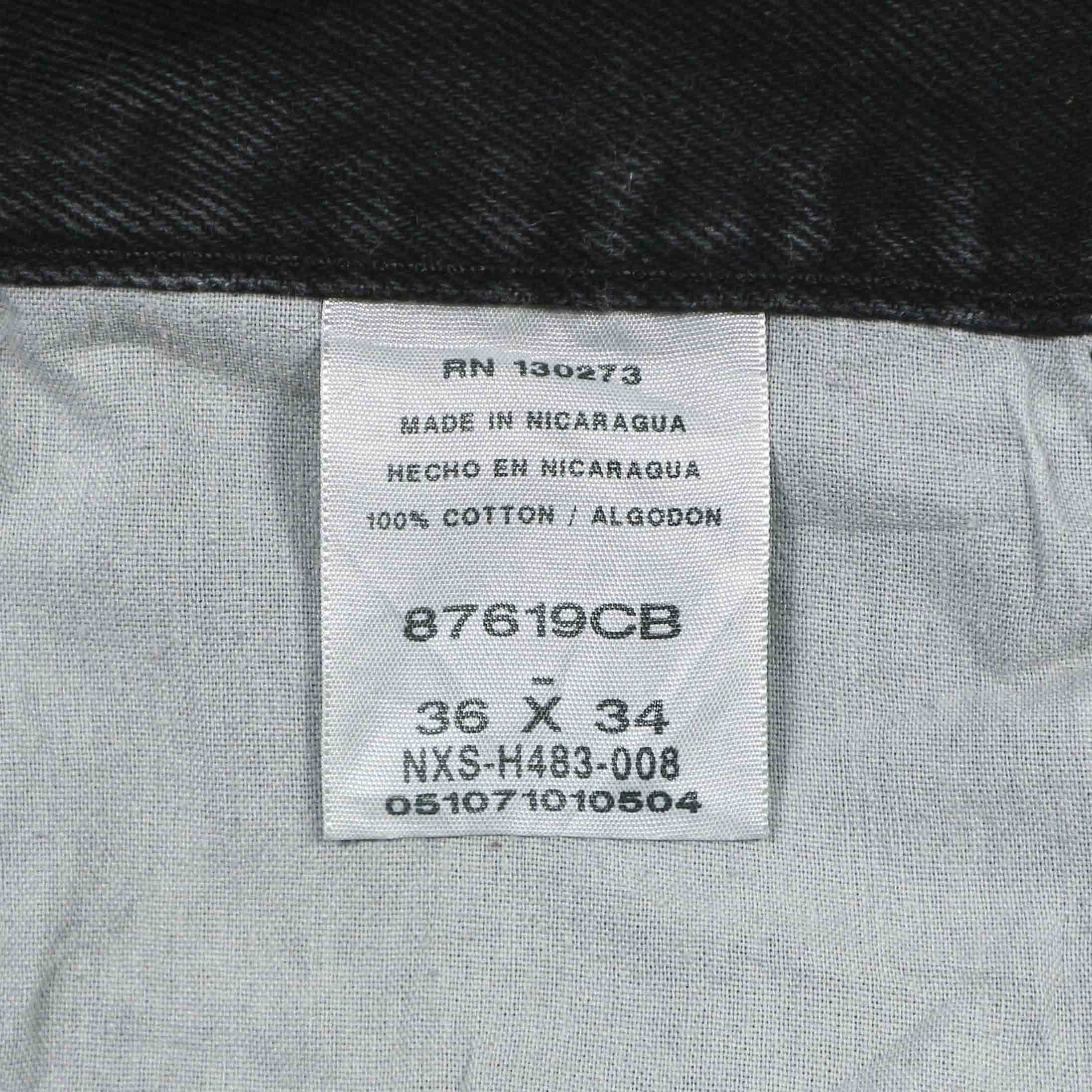 00s Rustler Black Denim Worker Jeans Size 35