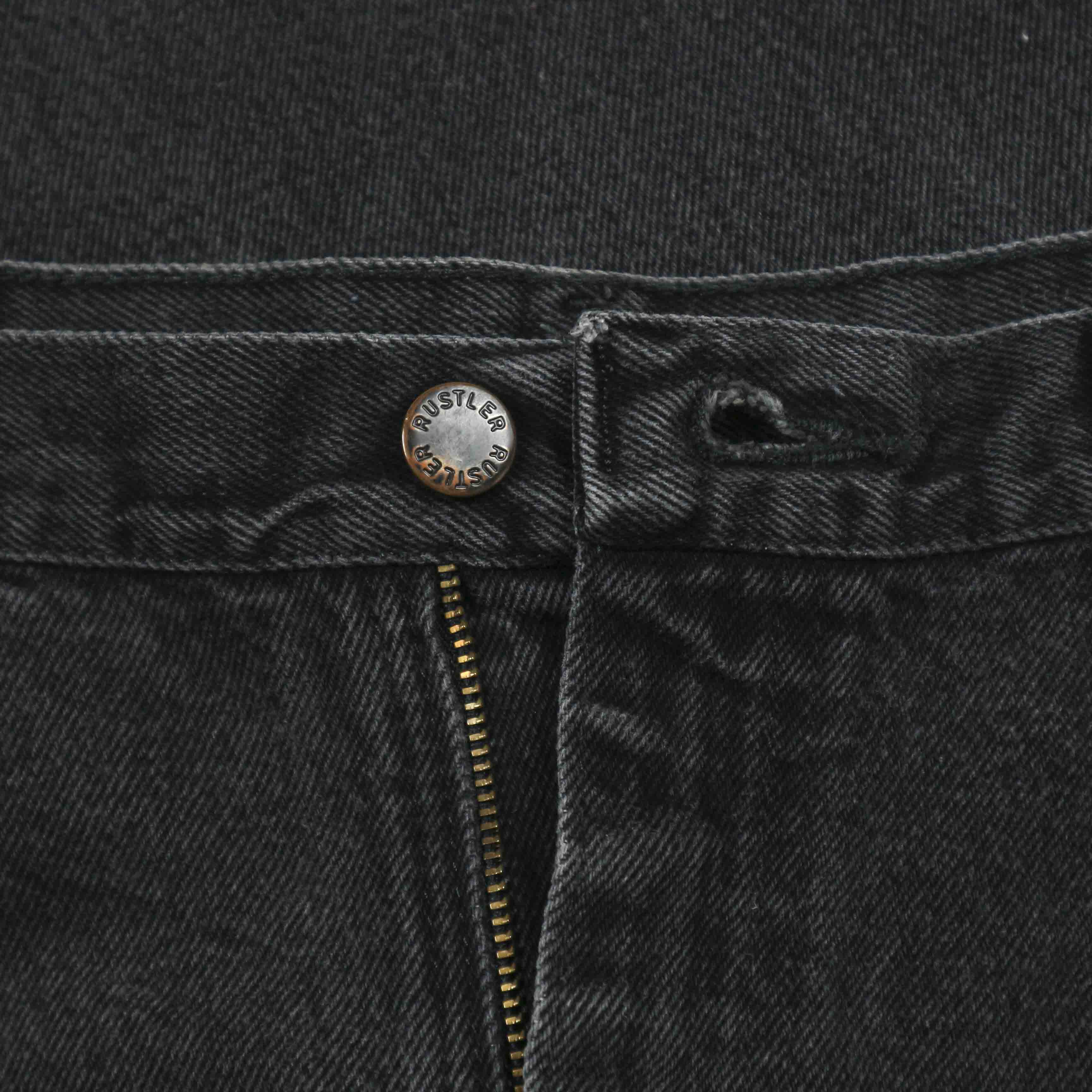 00s Rustler Black Denim Worker Jeans Size 36