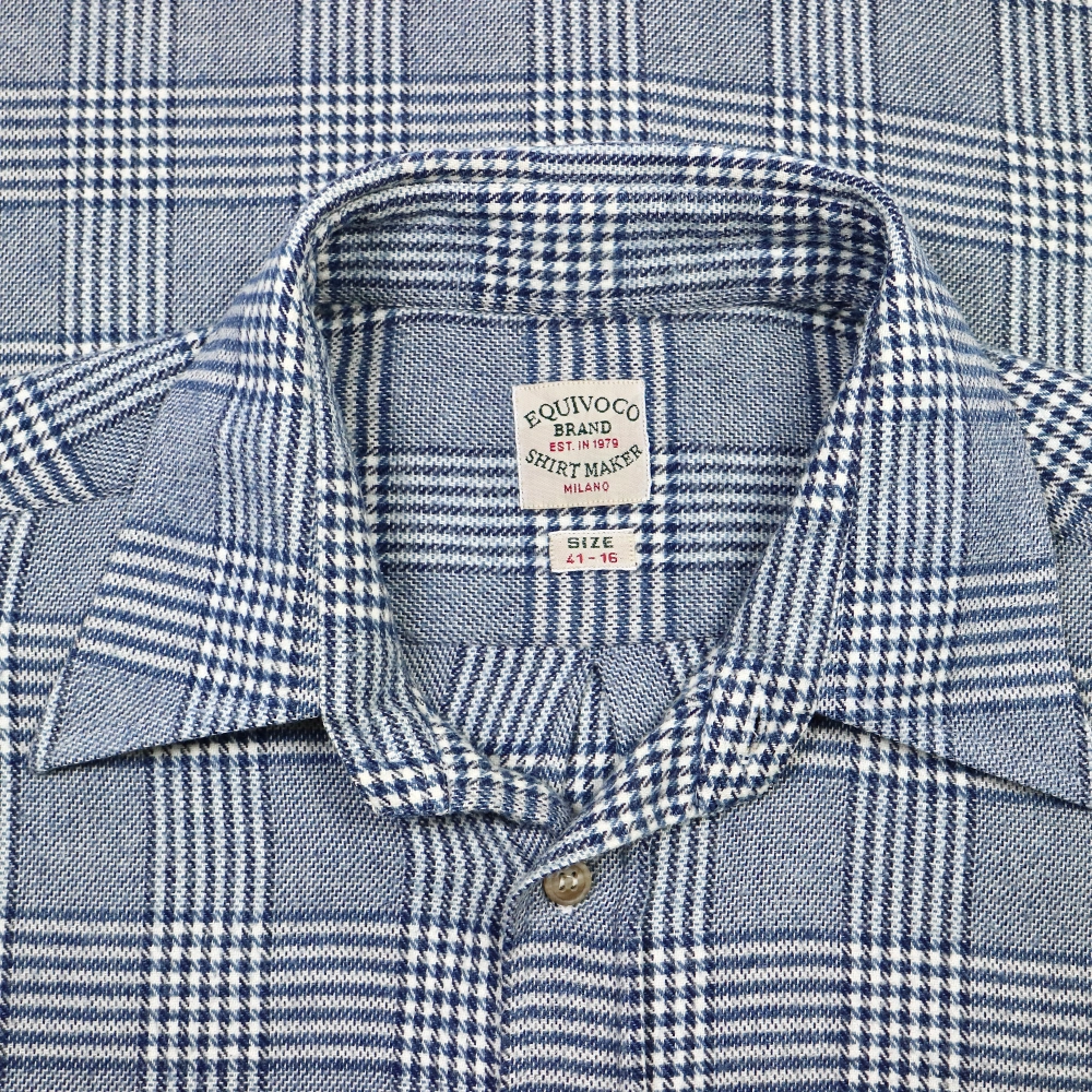 Equivoco Brand Italy Plaid Shirt Size L