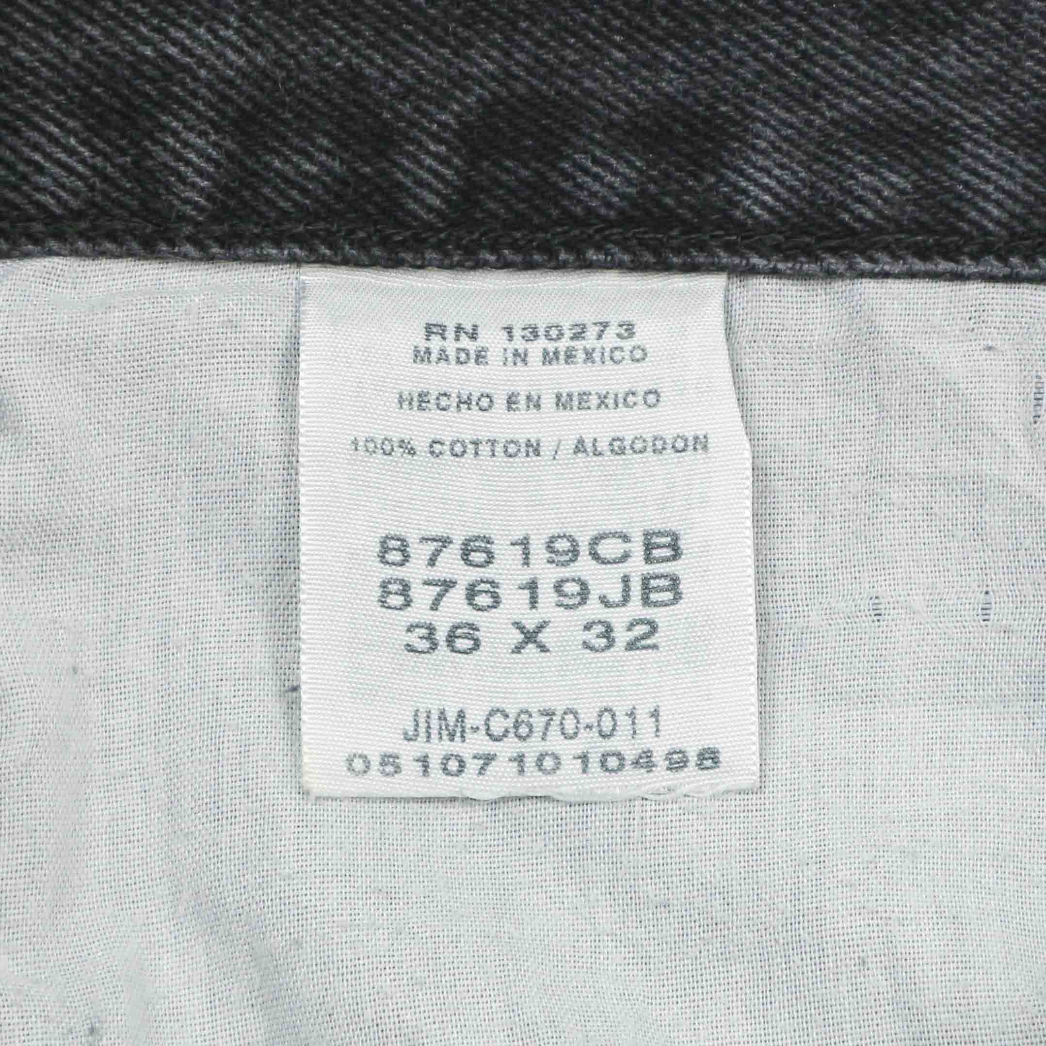 00s Rustler Black Denim Worker Jeans Size 36