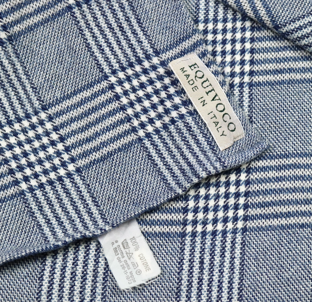 Equivoco Brand Italy Plaid Shirt Size L