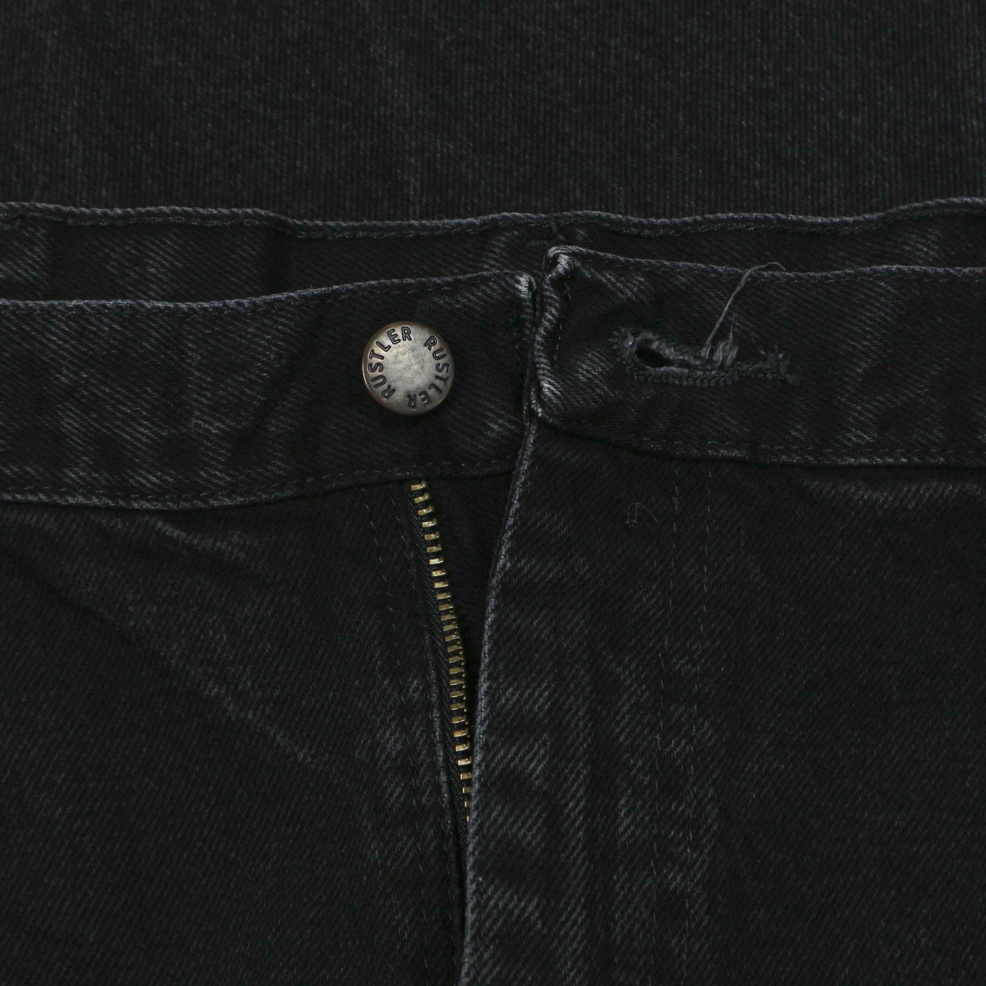 00s Rustler Black Denim Worker Jeans Size 38