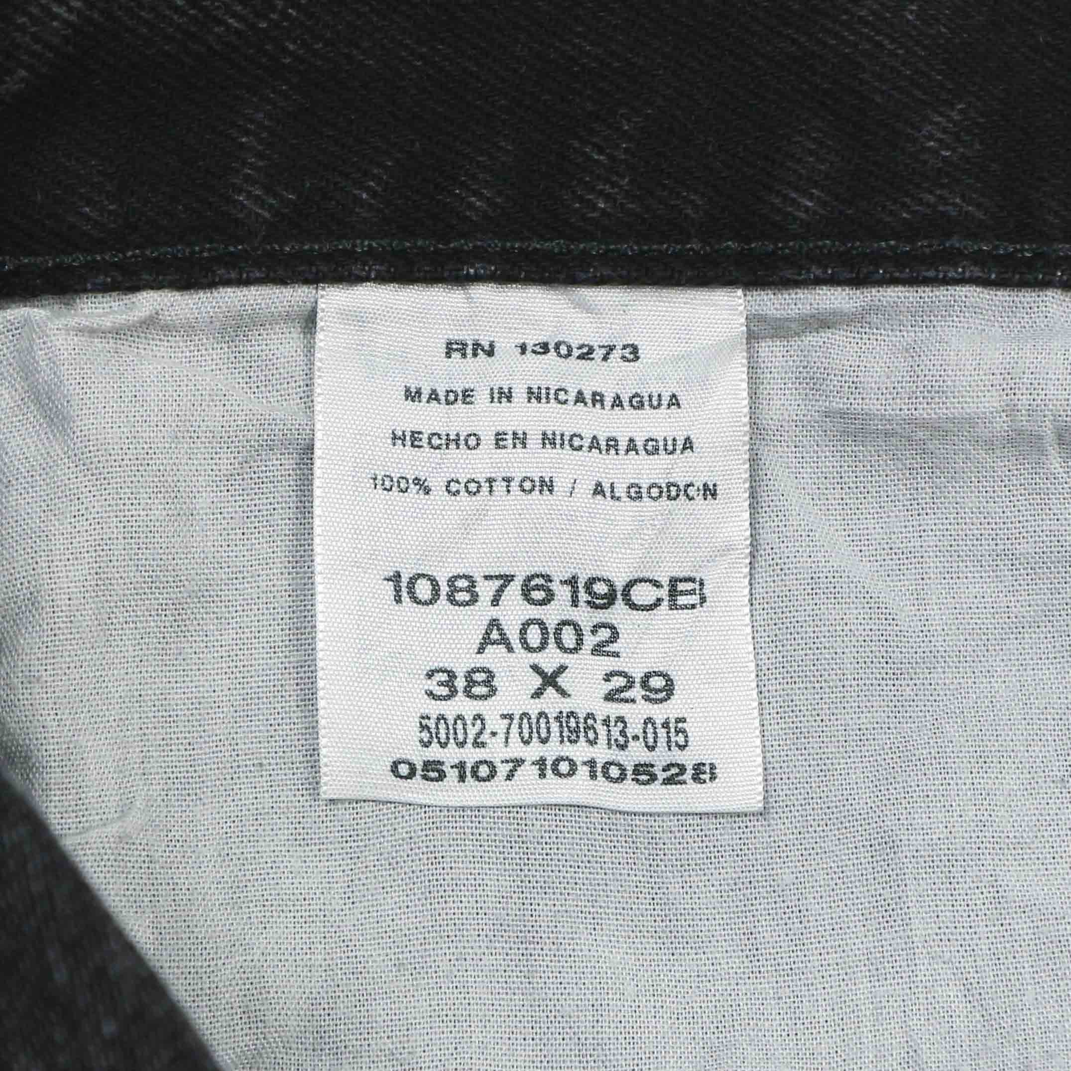 00s Rustler Black Denim Worker Jeans Size 38