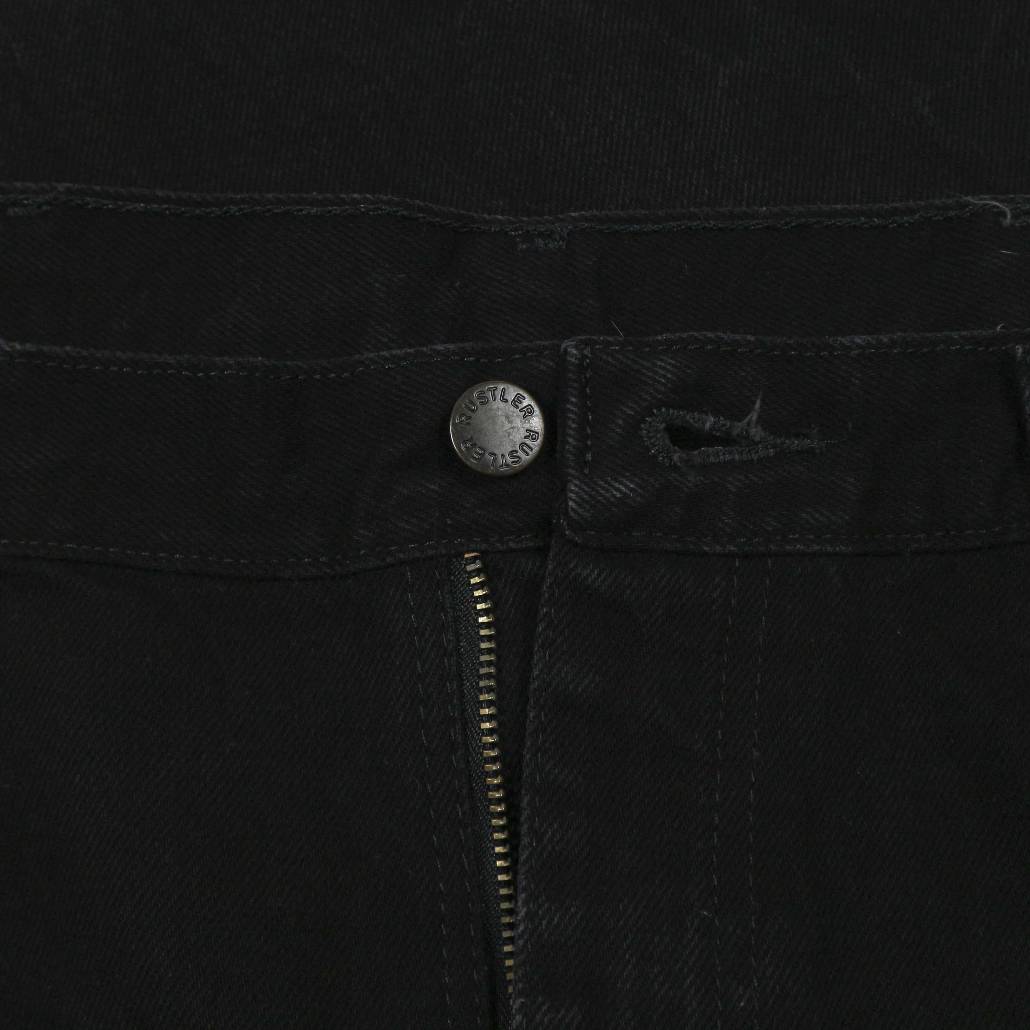 00s Rustler Black Denim Worker Jeans Size 36