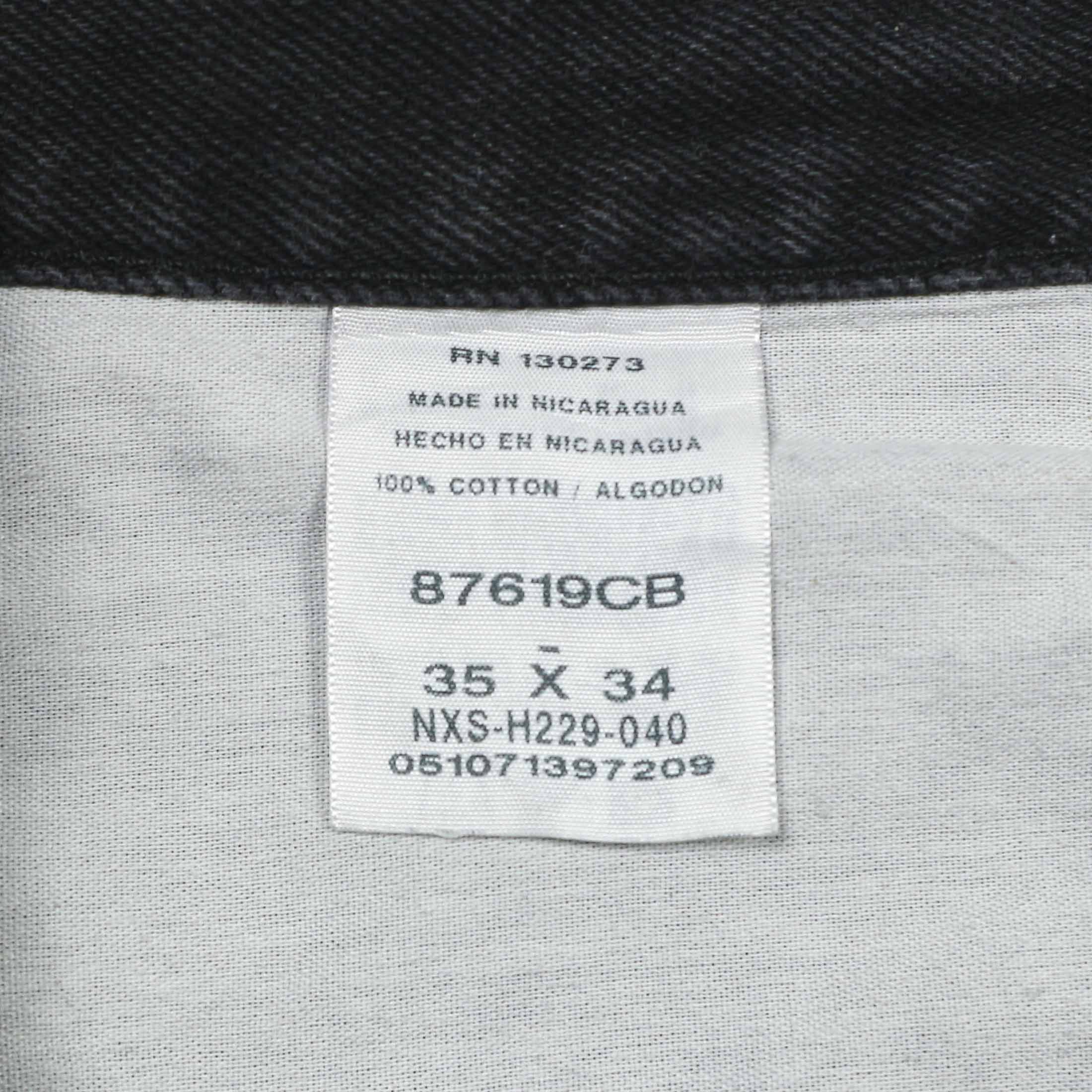 00s Rustler Black Denim Worker Jeans Size 35