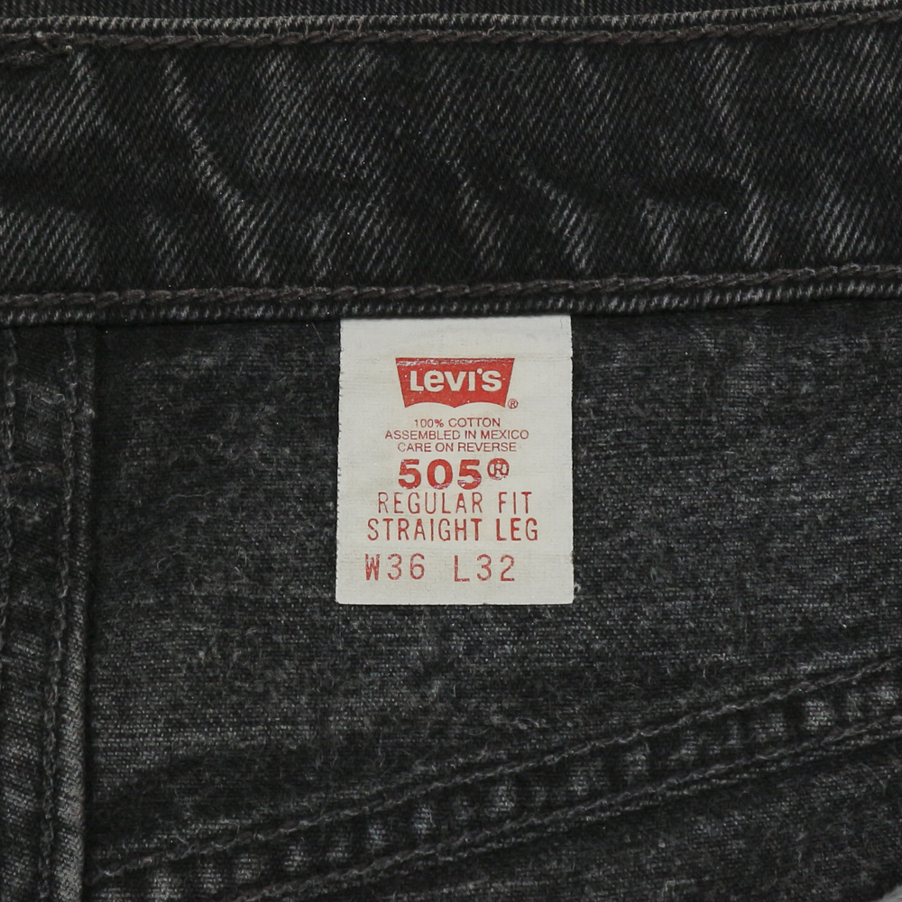 90s Levi's 505 Black Denim Jeans Size 35