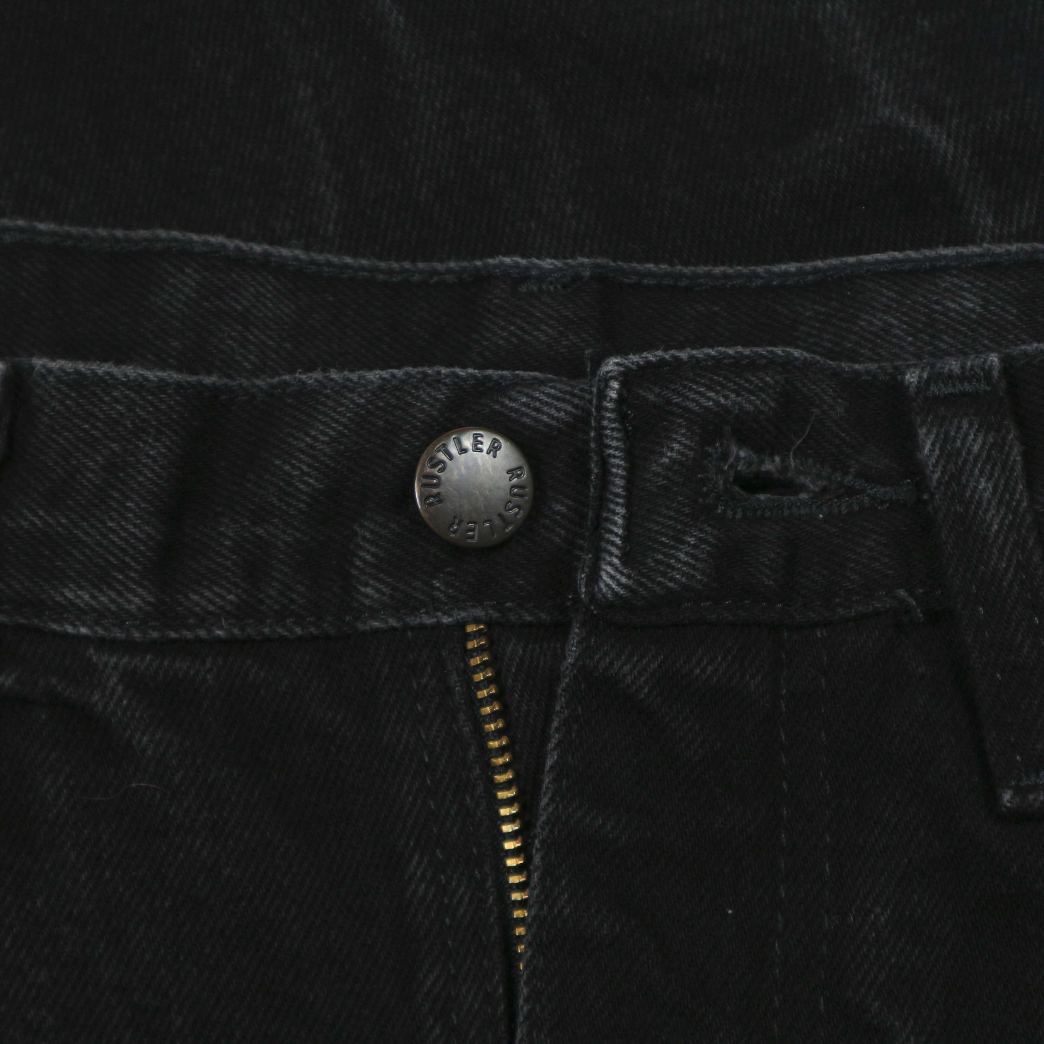 00s Rustler Black Denim Worker Jeans Size 28