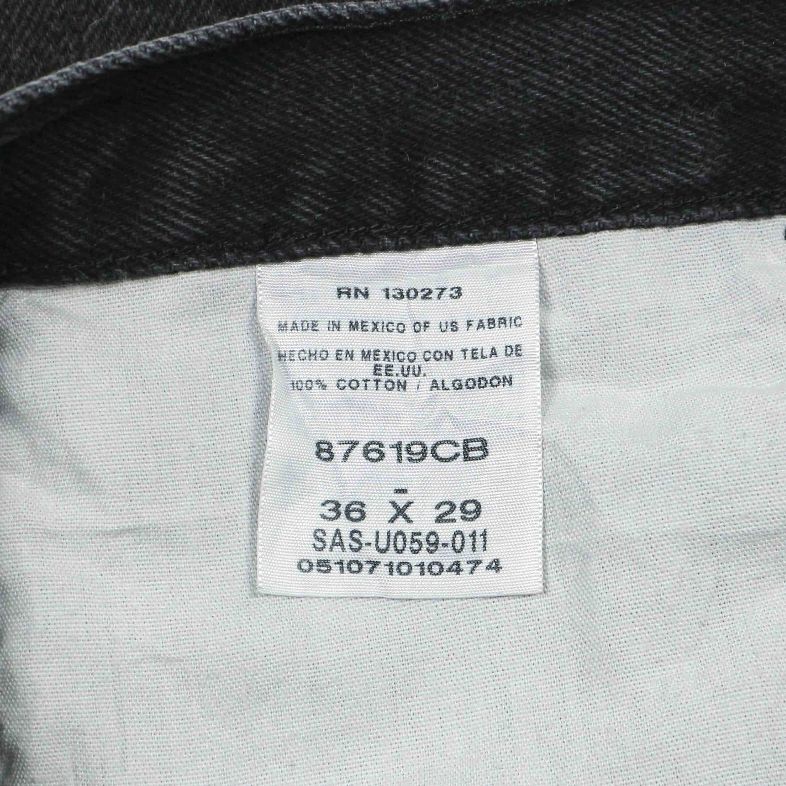 00s Rustler Black Denim Worker Jeans Size 36
