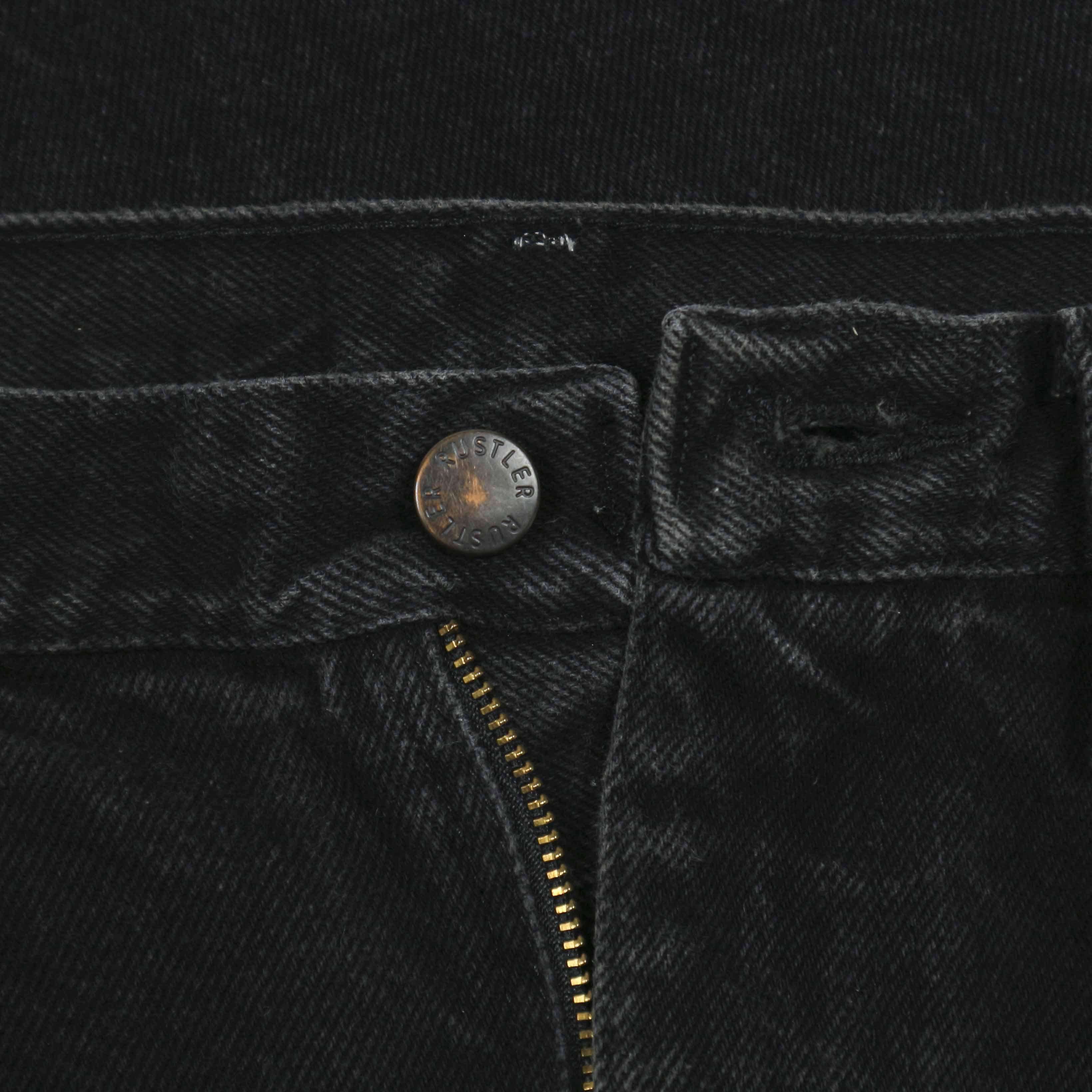 00s Rustler Black Denim Worker Jeans Size 34