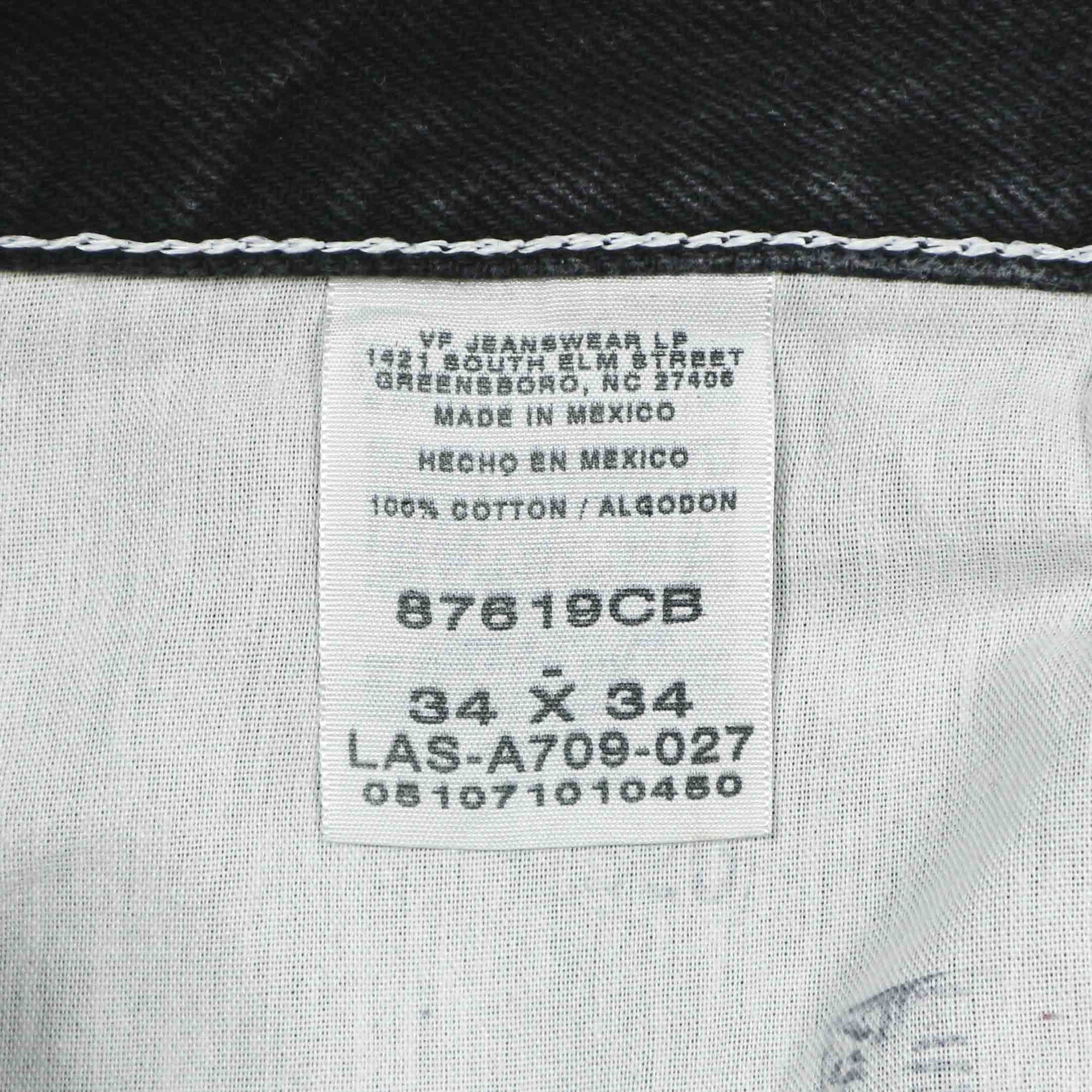 00s Rustler Black Denim Worker Jeans Size 34