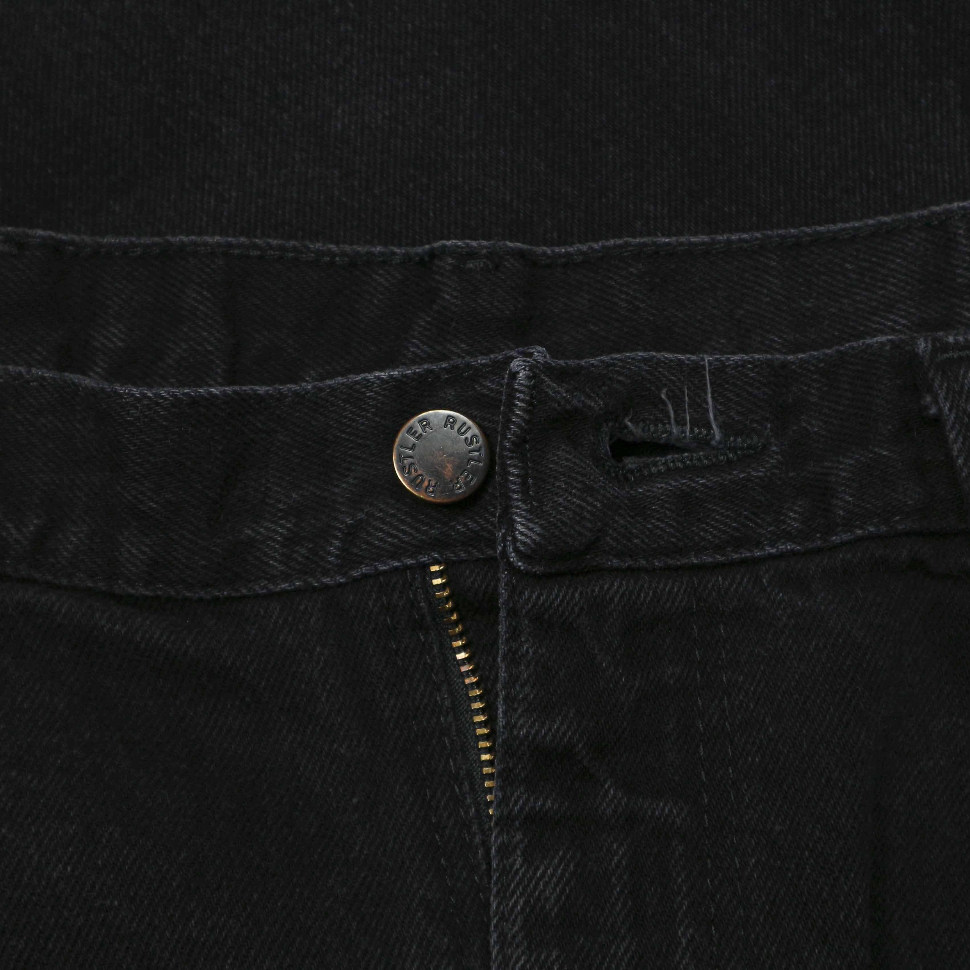 00s Rustler Black Denim Worker Jeans Size 36