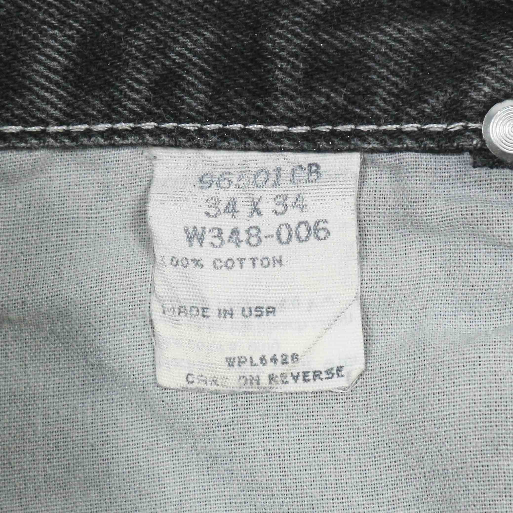 90s Wrangler USA Black Denim Worker Jeans Size 32