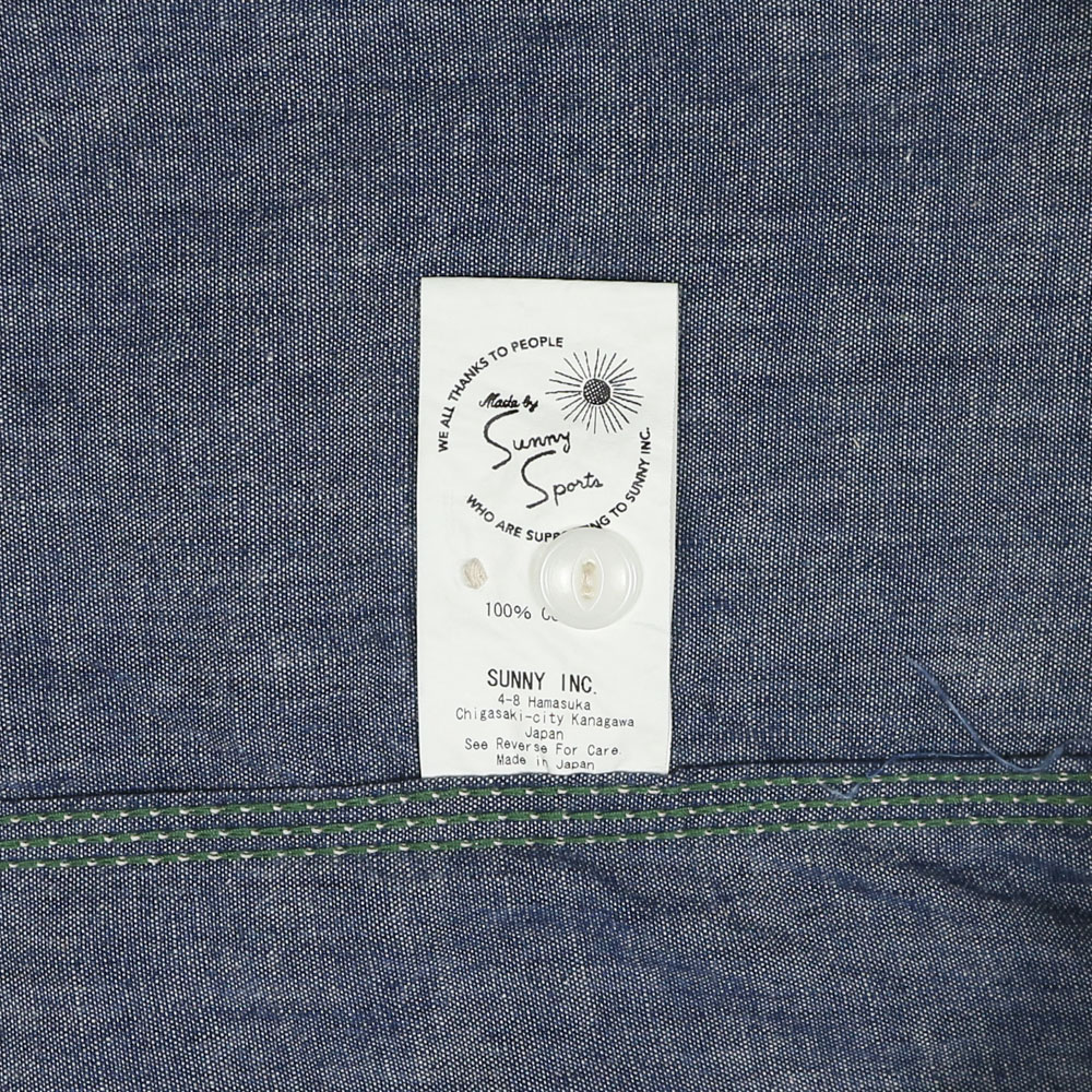 Sunny Sports Made in JP Chambray Work Shirts Size L