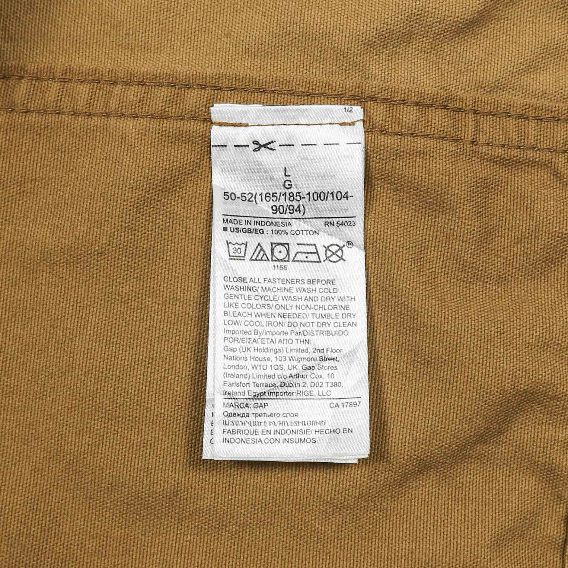 GAP Standard Canvas Chore Jacket Size L