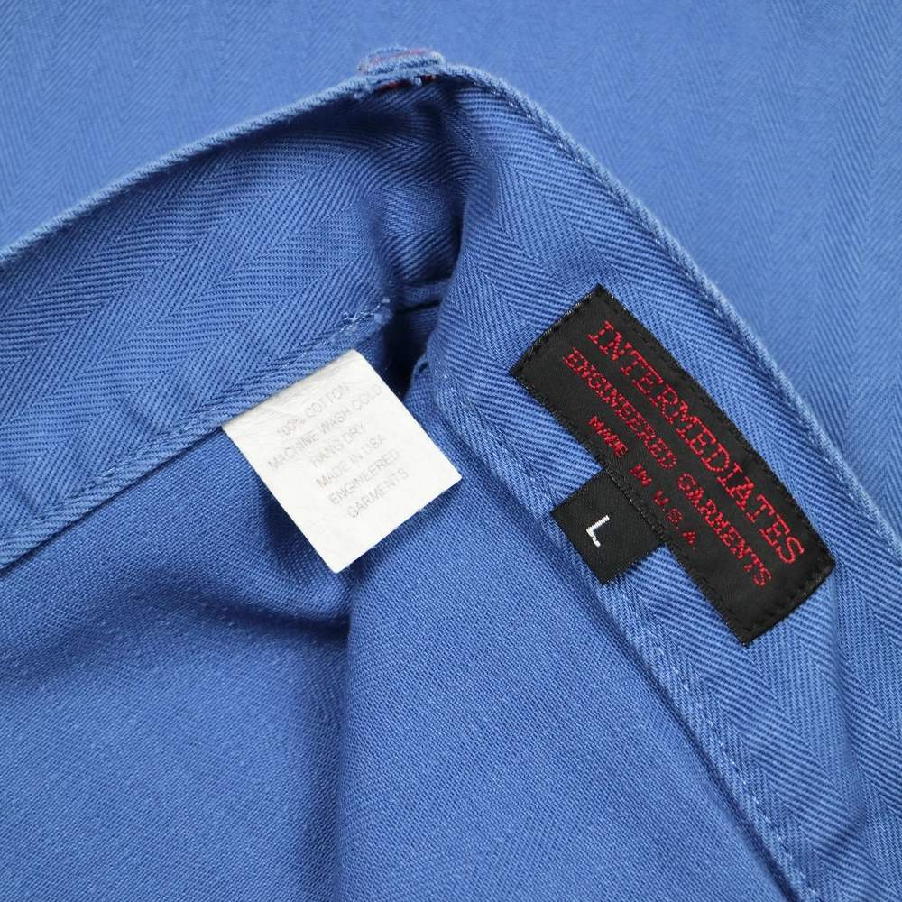 Engineered Garments Blue Herringbone Work Pants Size L / W35