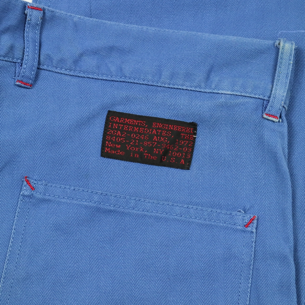 Engineered Garments Blue Herringbone Work Pants Size L / W35