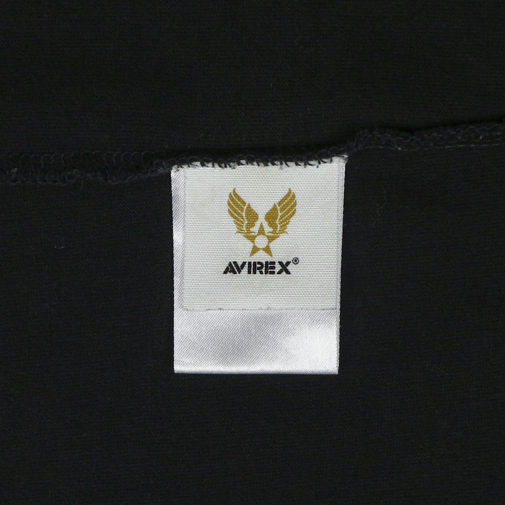 Avirex Big Logo Black T-Shirt Size M