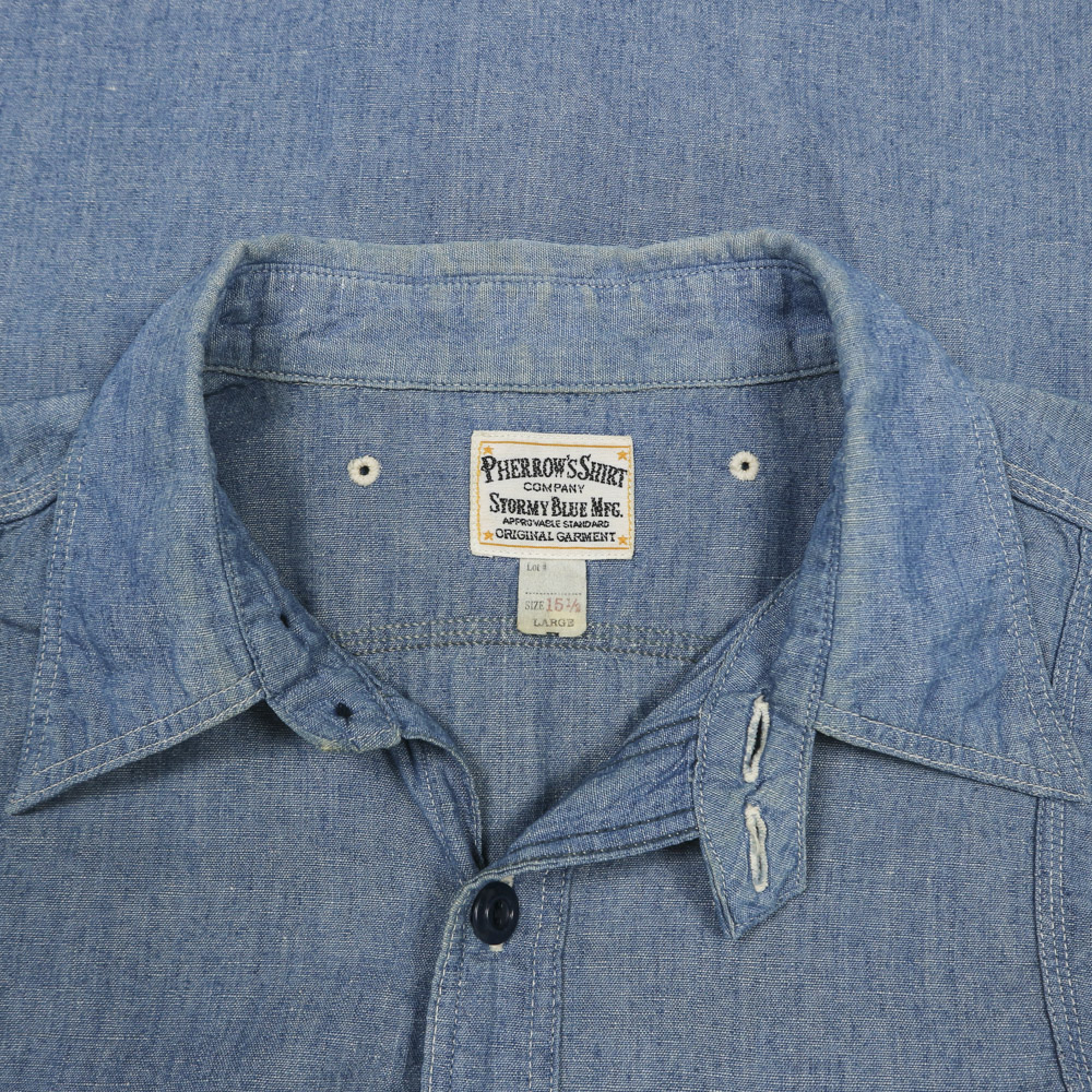 Pherrow's Japan Chambray Work Shirt Size M