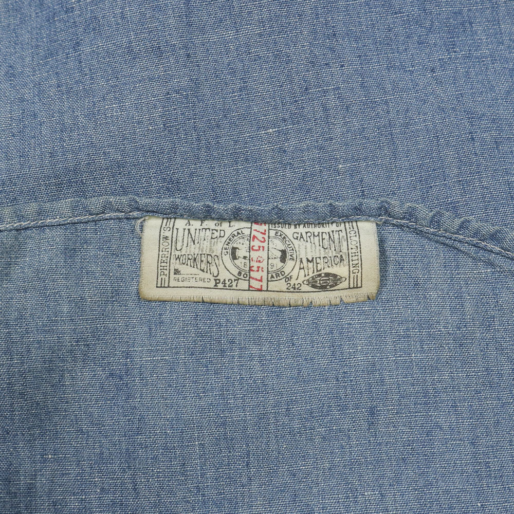 Pherrow's Japan Chambray Work Shirt Size M