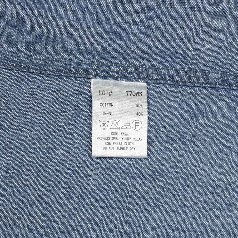Pherrow's Japan Chambray Work Shirt Size M