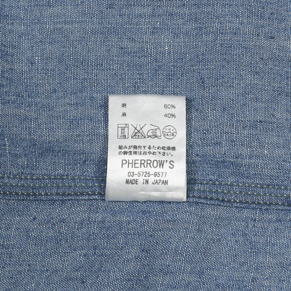 Pherrow's Japan Chambray Work Shirt Size M