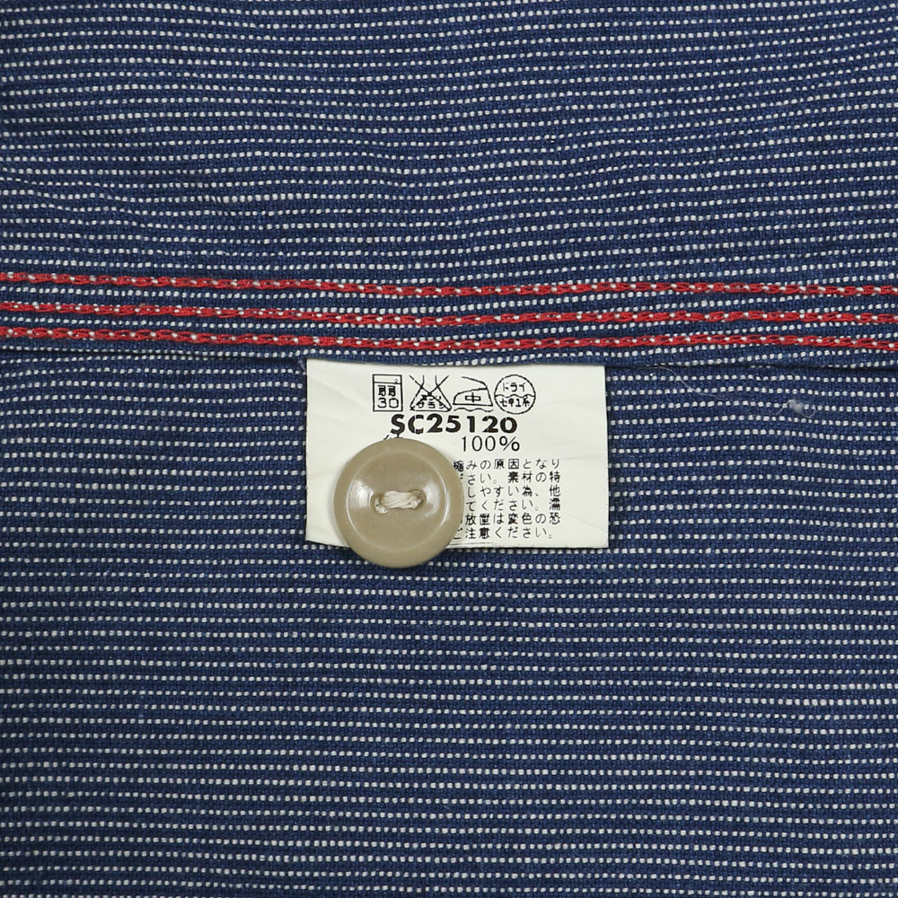 Sugar Cane Made in JP Stripe Work Shirt Size S