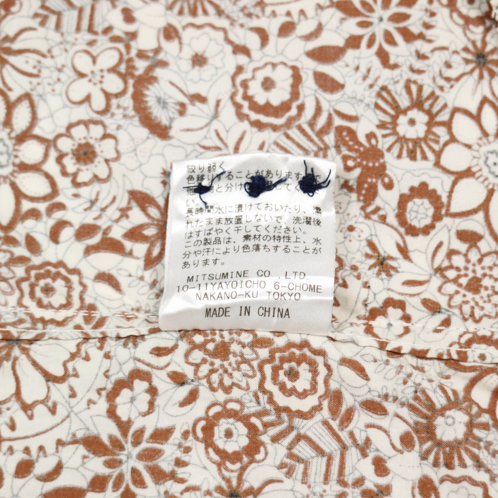 Mitsumine Floral Pattern Shirt L/S Size L