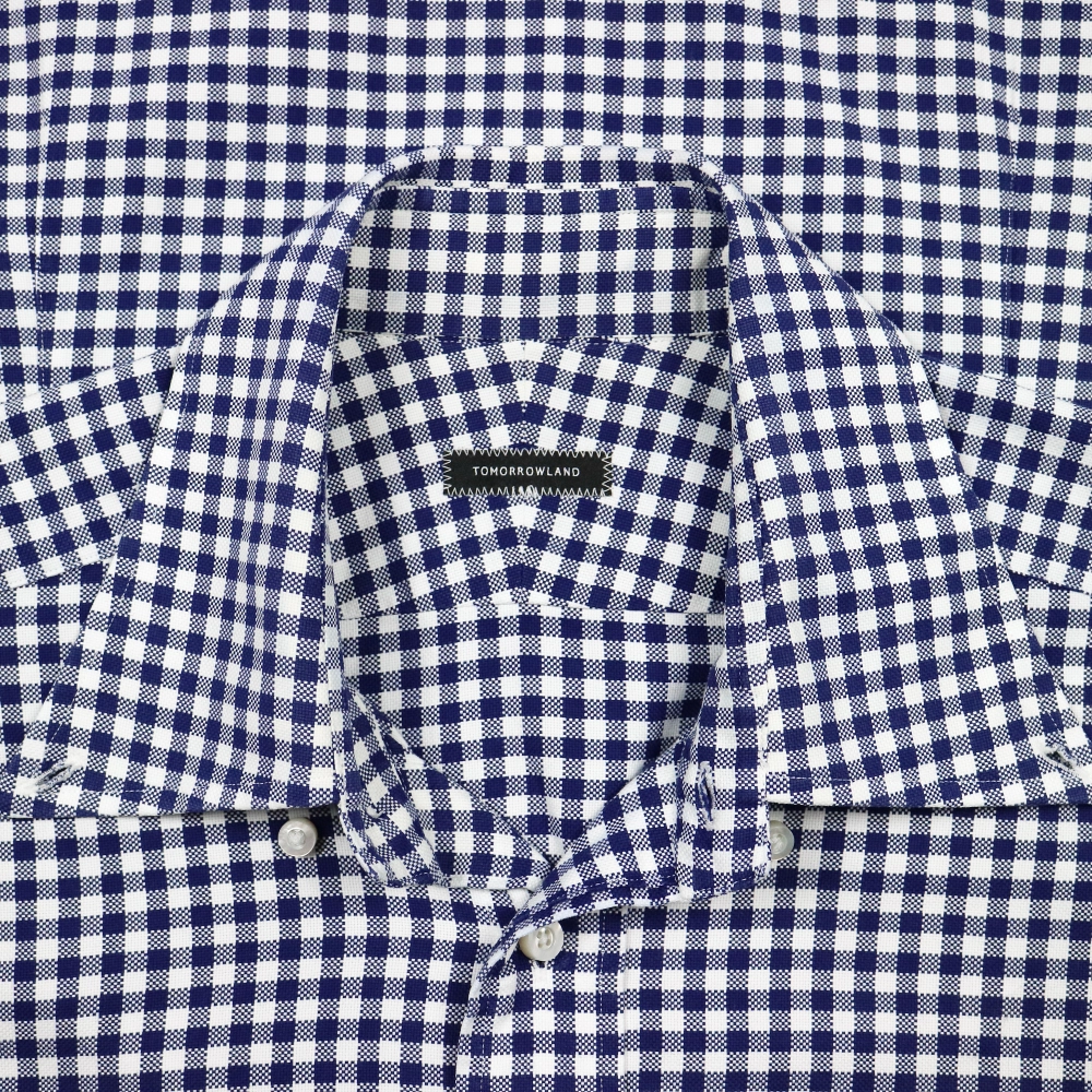 Tomorrowland Japan Navy Check Shirt Size M