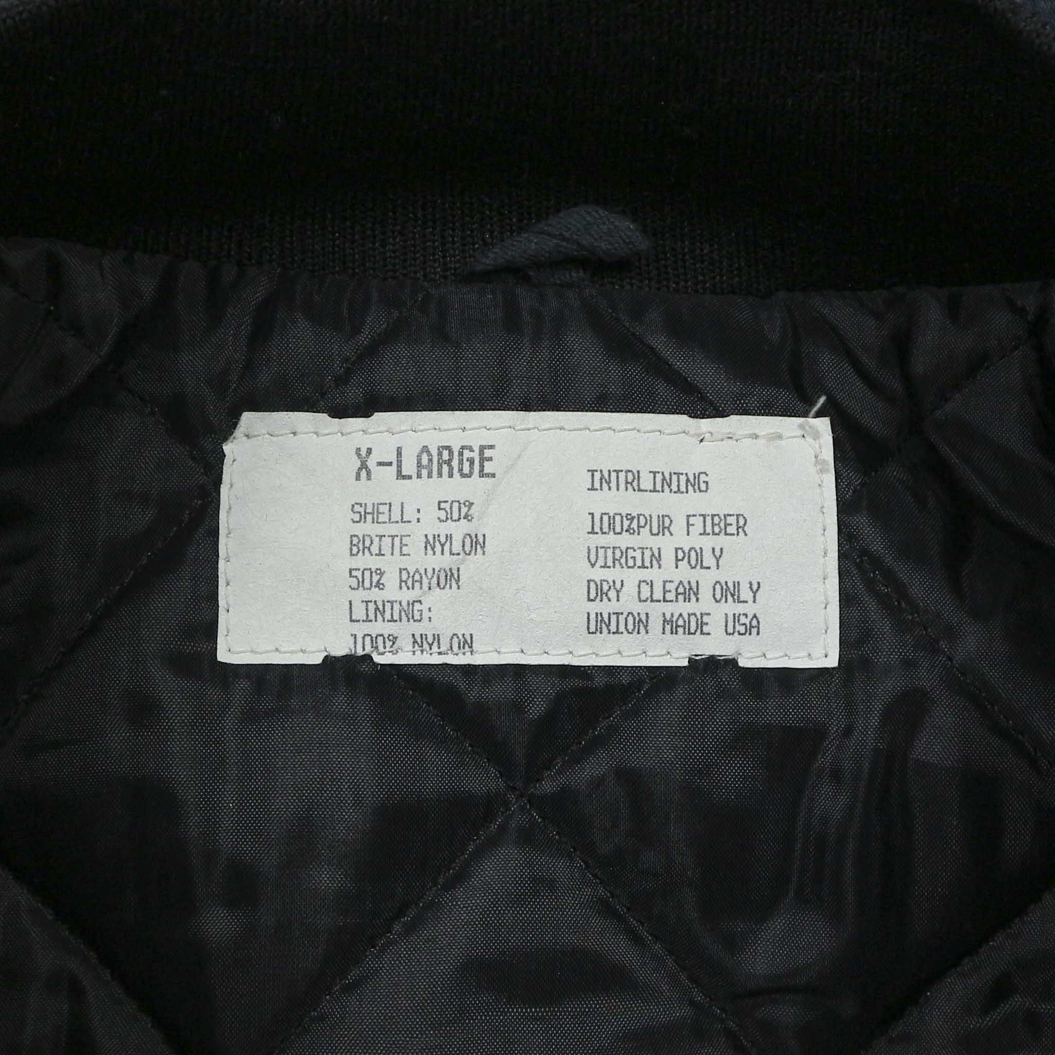 Vtg USA Union Label Amoco Fire Team Jacket Size XL
