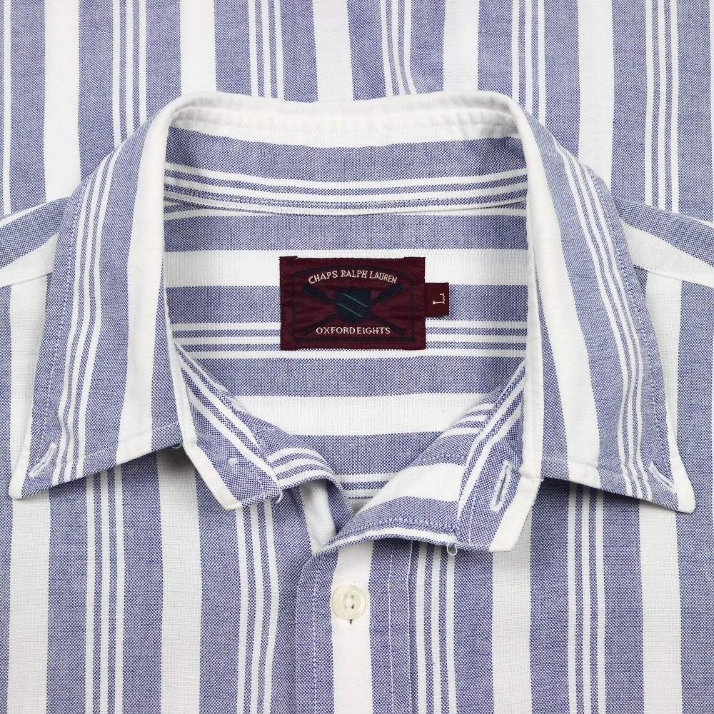 Chaps Ralph Lauren Oxford Stripe Shirt Size L