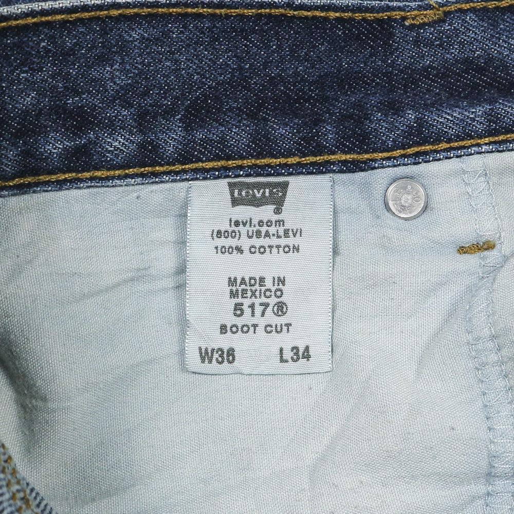 2000s Levi's 517 Denim Bootcut Jeans Size 35