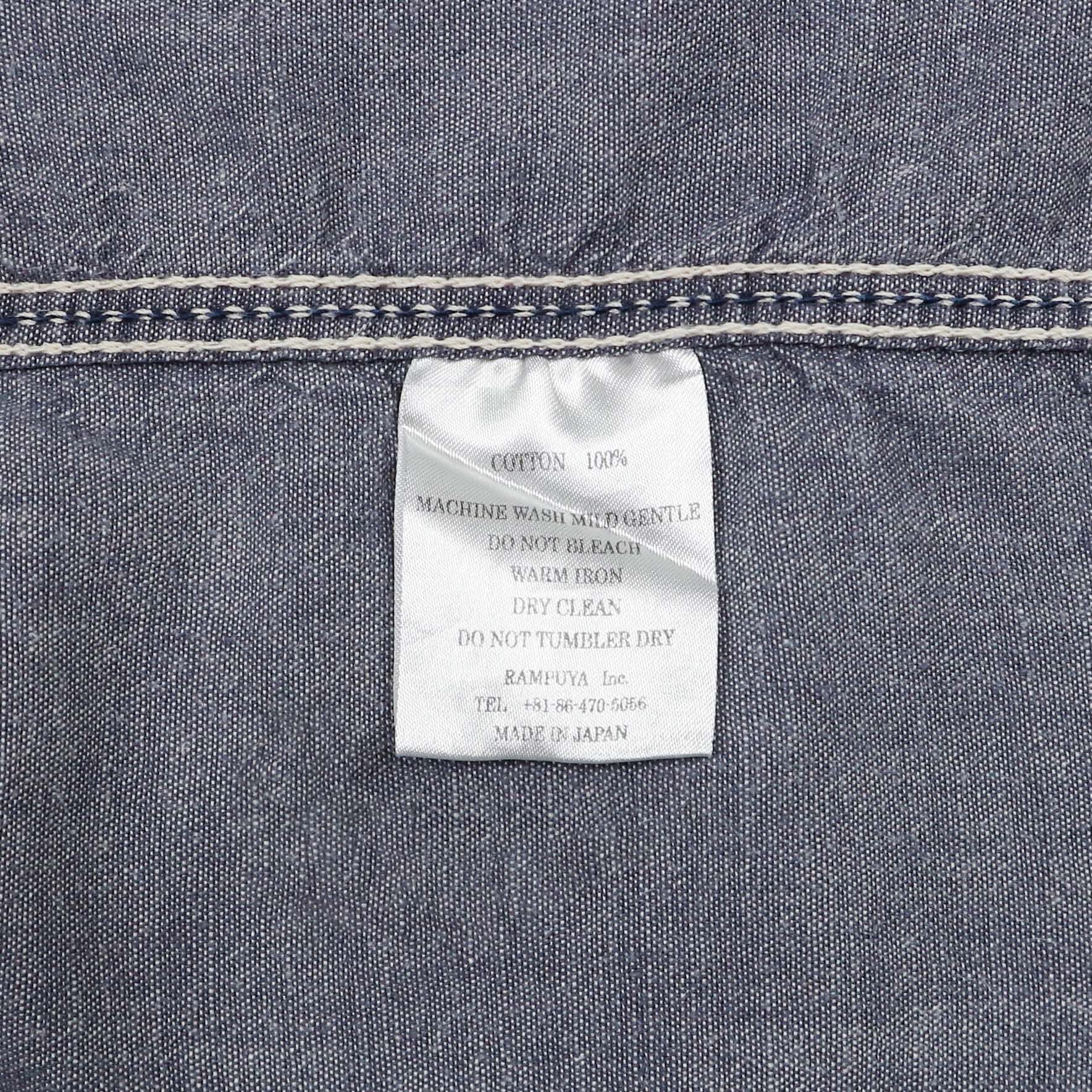 Momotaro Japan Made Chambray Work Shirt Size M