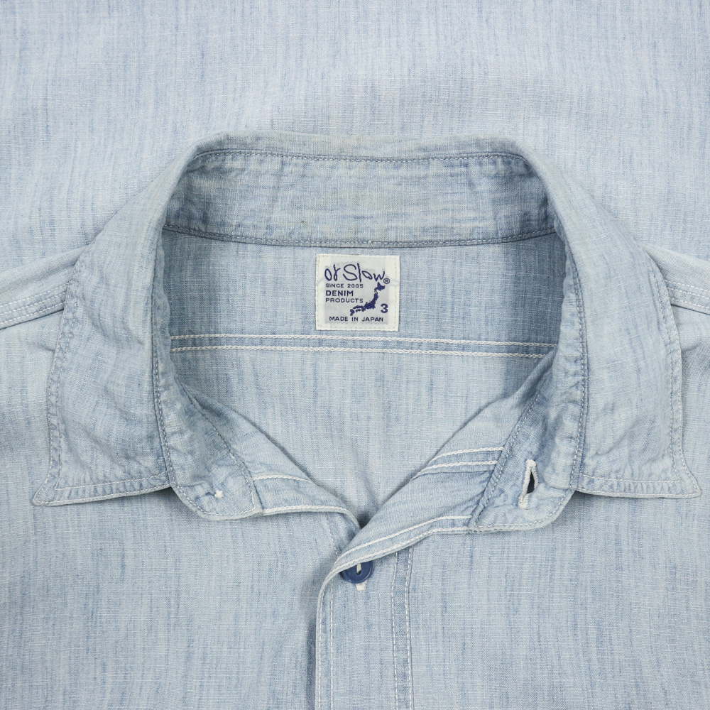 orSlow Japan Made Chambray Work Shirt Size M