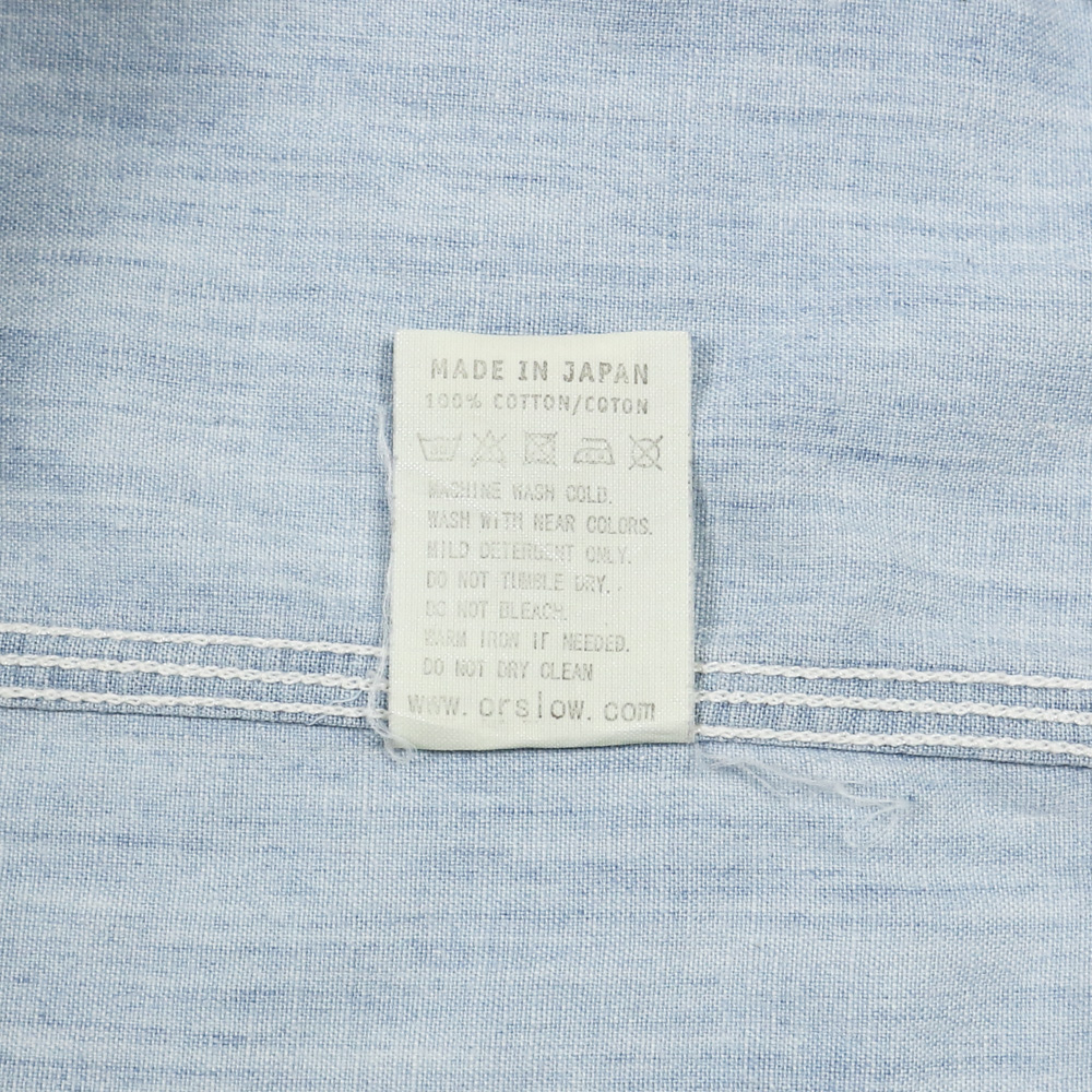 orSlow Japan Made Chambray Work Shirt Size M