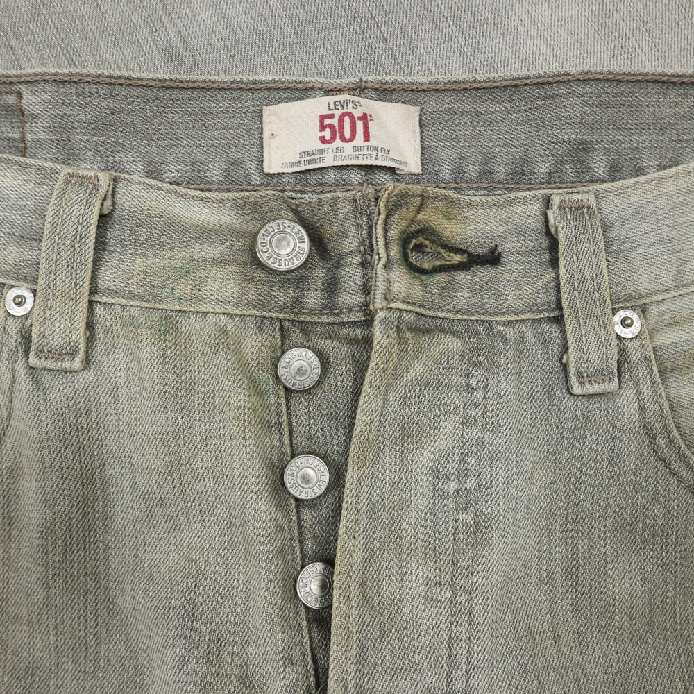 2000s Levi's 501 Gray Denim Jeans Size 32
