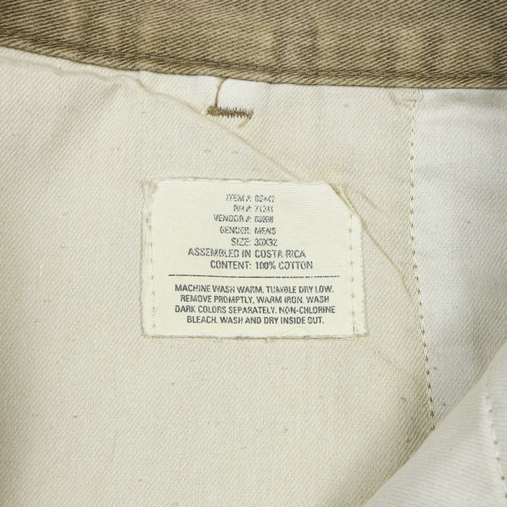 90s L.L.Bean Pleated Khaki Trousers Size 30