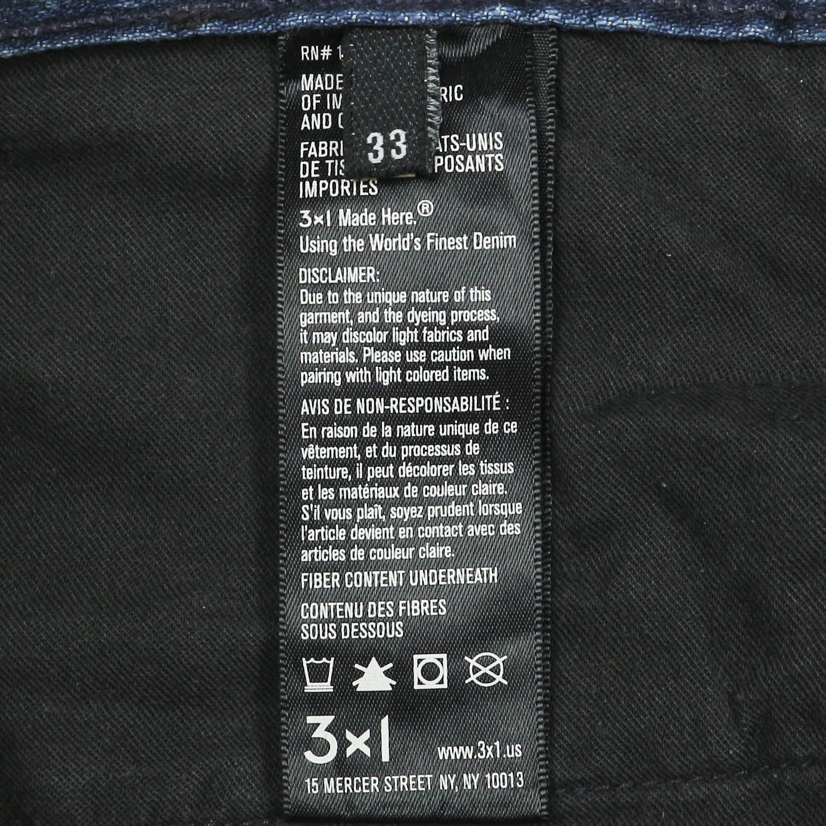 3x1 NYC Selvedge Denim Shorts Size 34