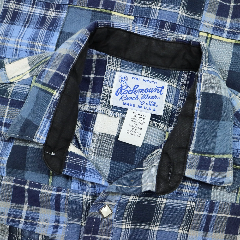 Rockmount Patchwork Western Shirt S/S Size S
