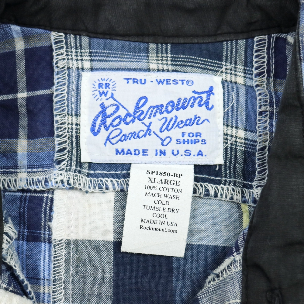 Rockmount Patchwork Western Shirt S/S Size S
