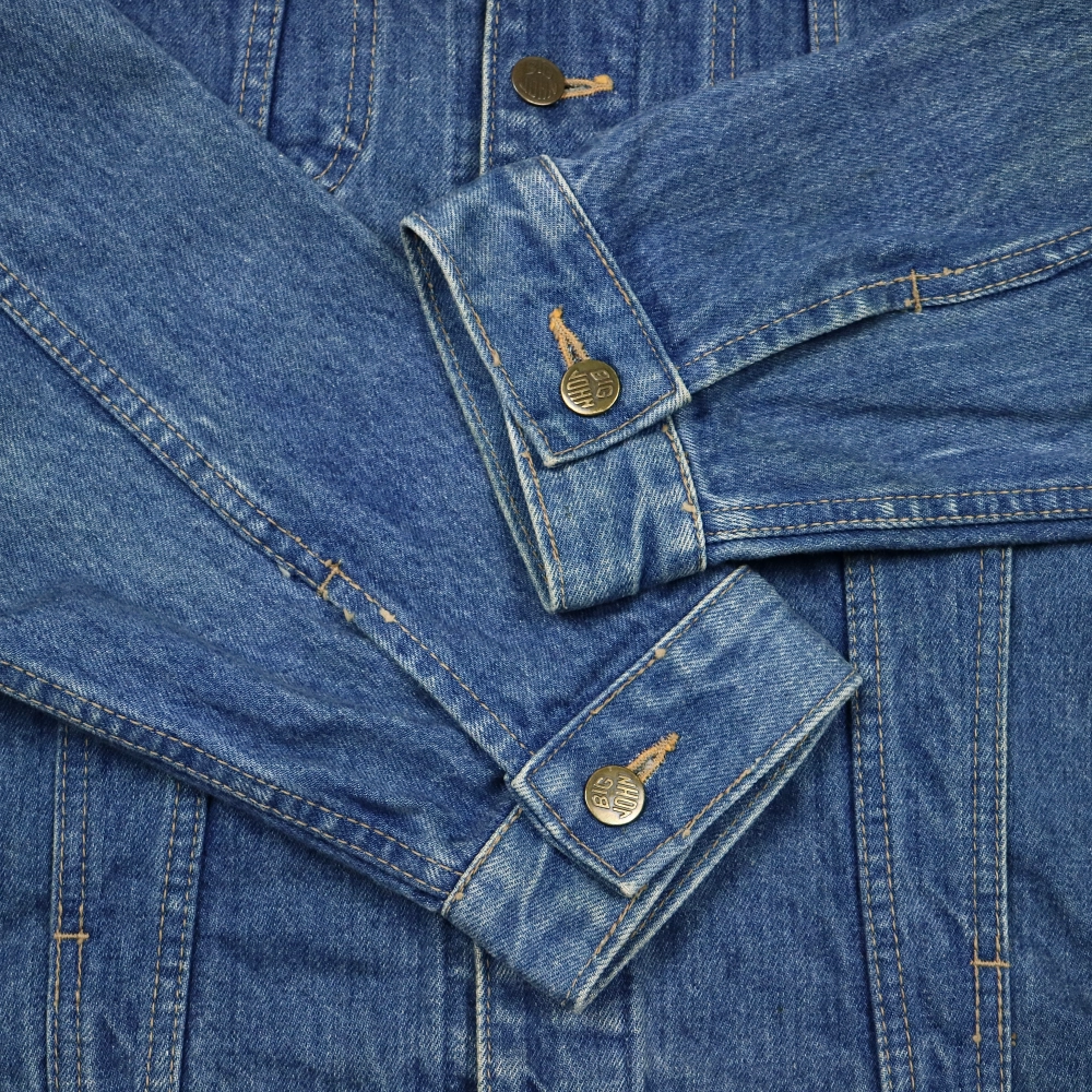 90s Big John Japan Trucker Denim Jacket Size L