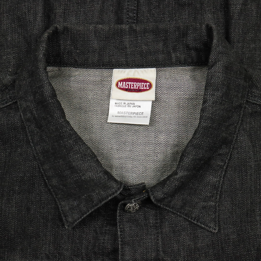 Masterpiece Japan Black Denim Jacket Size L