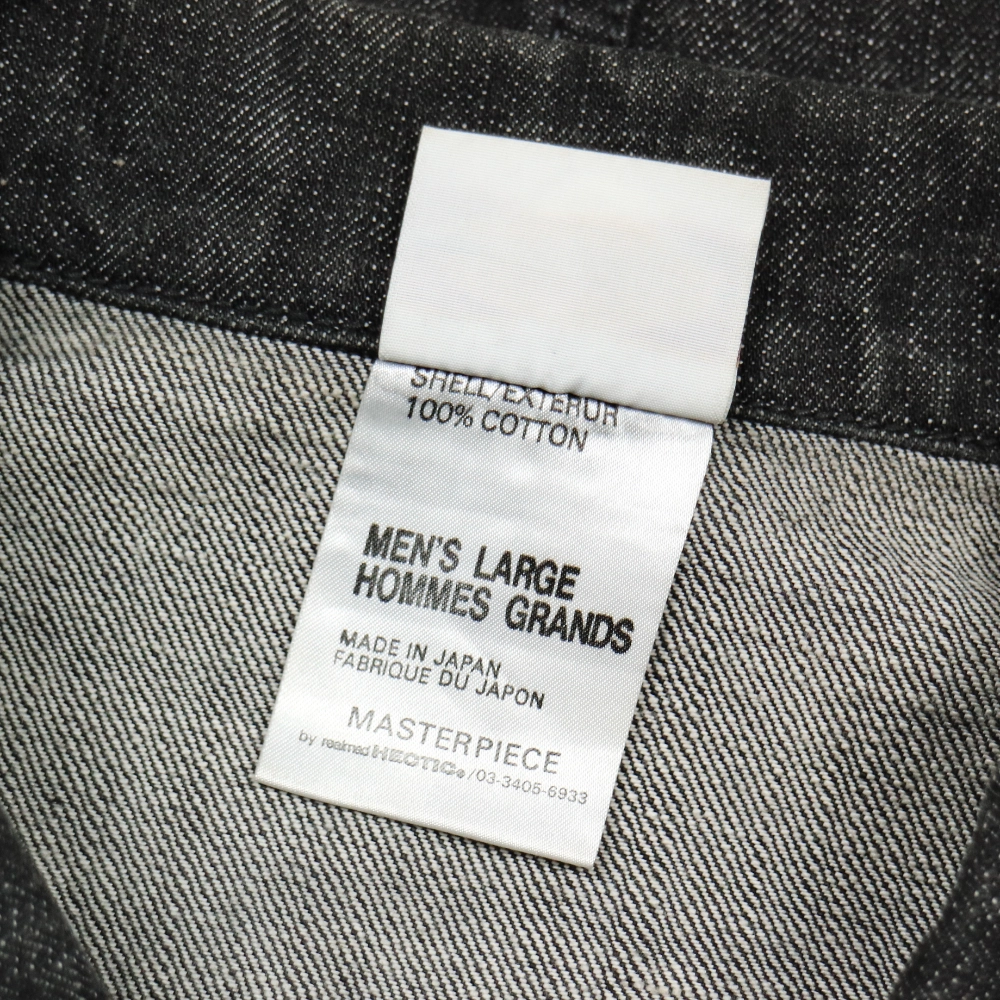 Masterpiece Japan Black Denim Jacket Size L